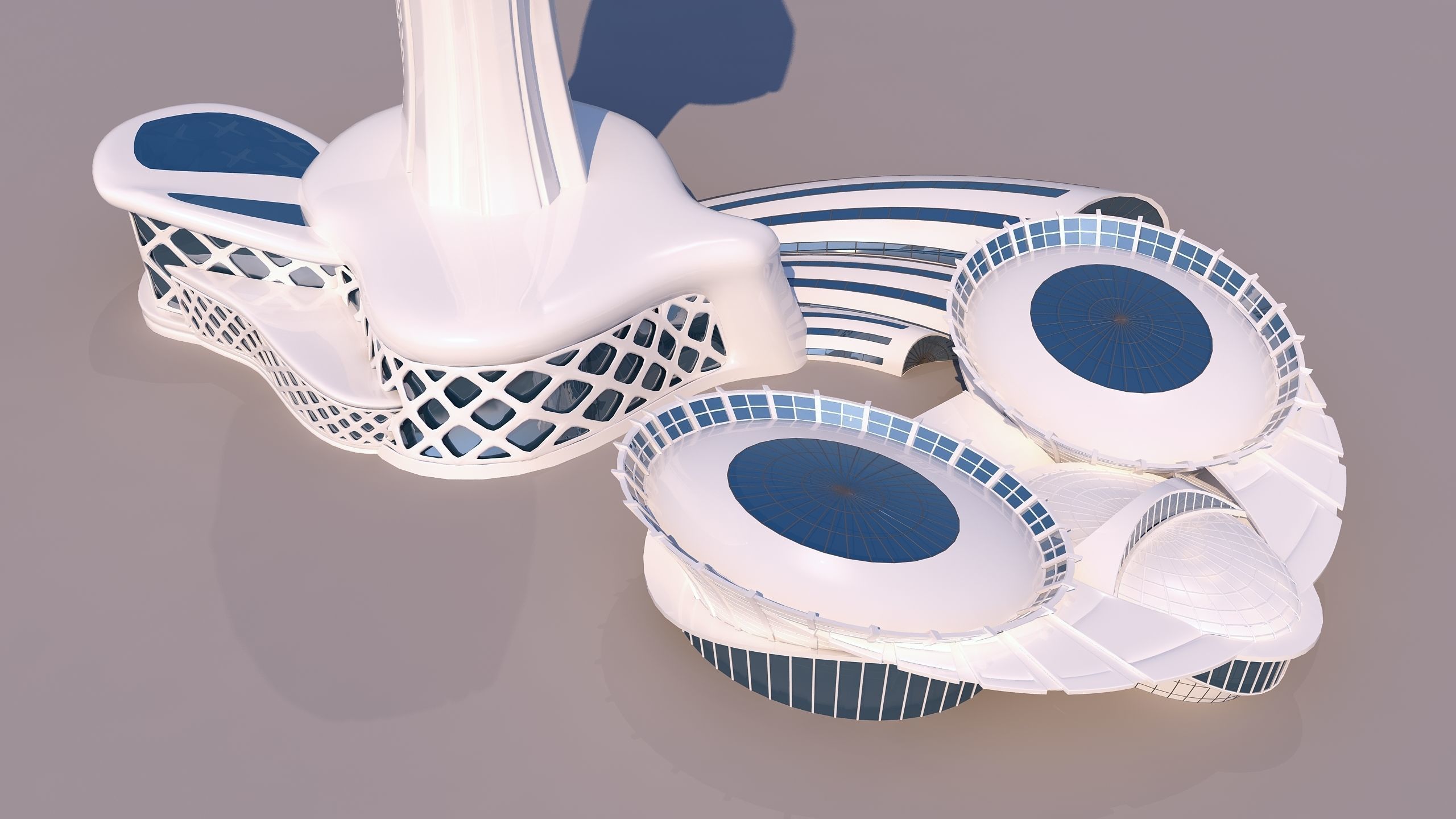 0113 - Organic Skyscraper 3D model_2