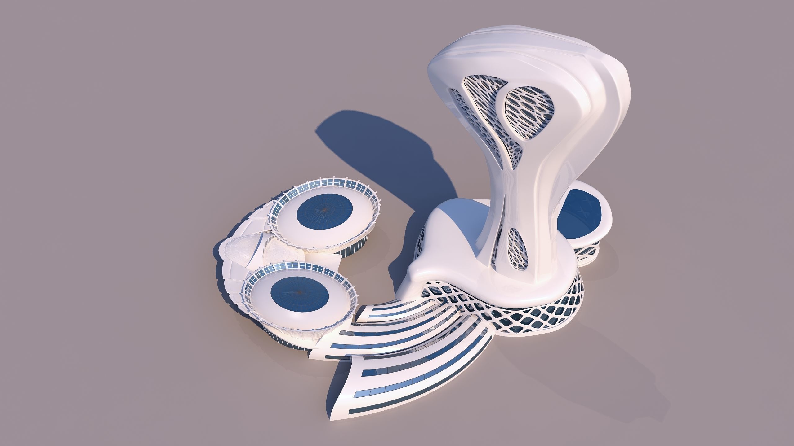 0113 - Organic Skyscraper 3D model_1