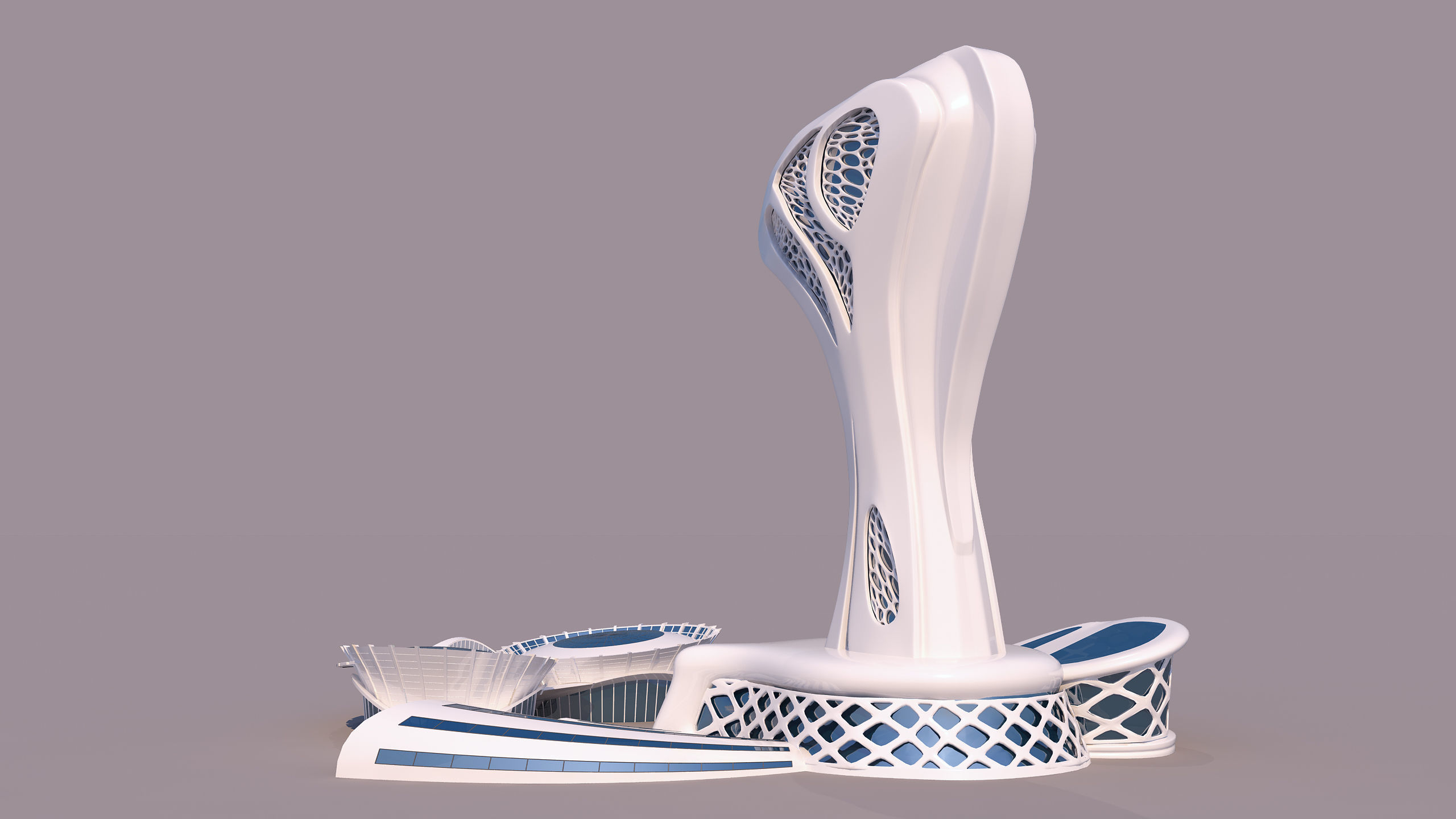 0113 - Organic Skyscraper 3D model_8