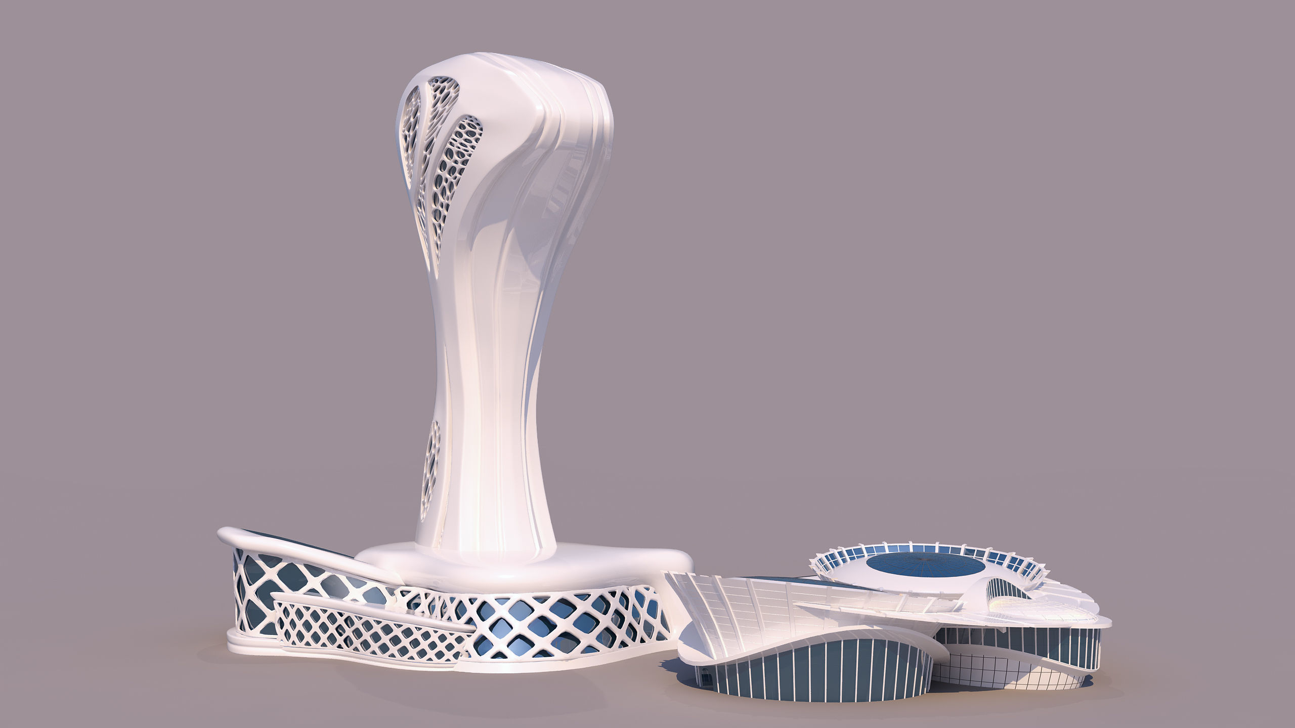 0113 - Organic Skyscraper 3D model_5