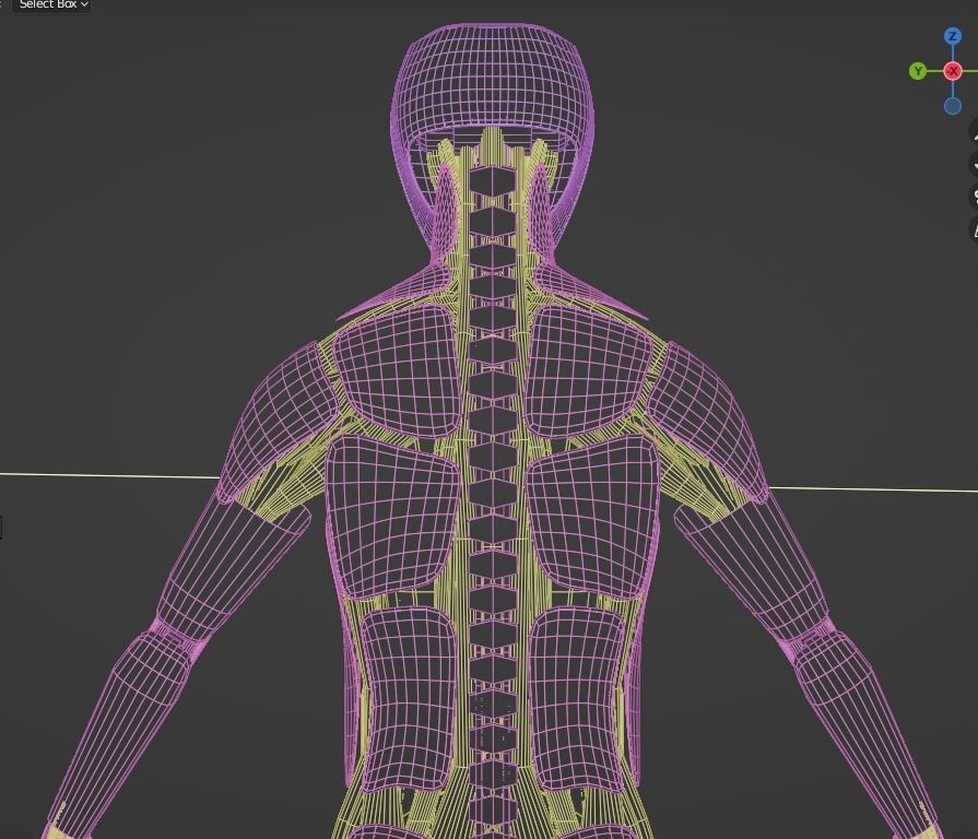 Futuristic robot - Game ready - Riged Low-poly 3D model_14