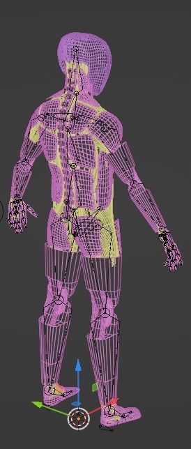 Futuristic robot - Game ready - Riged Low-poly 3D model_12