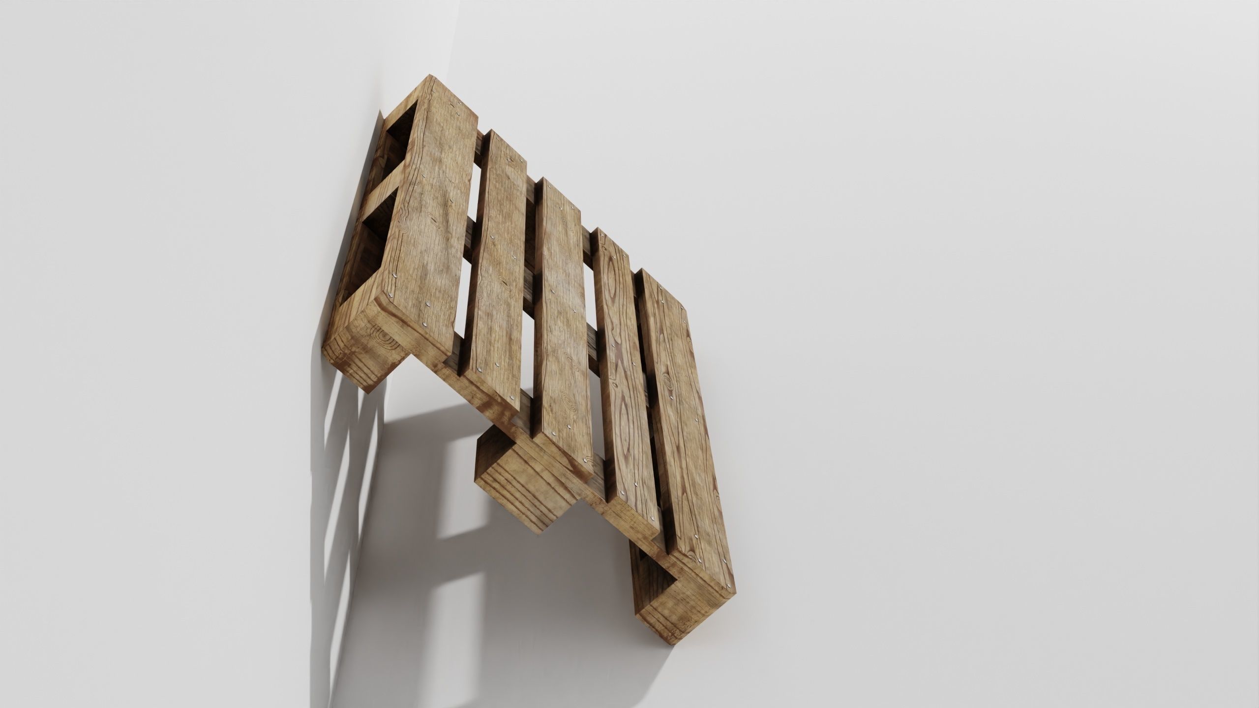 Wooden pallet 02 3D model_32