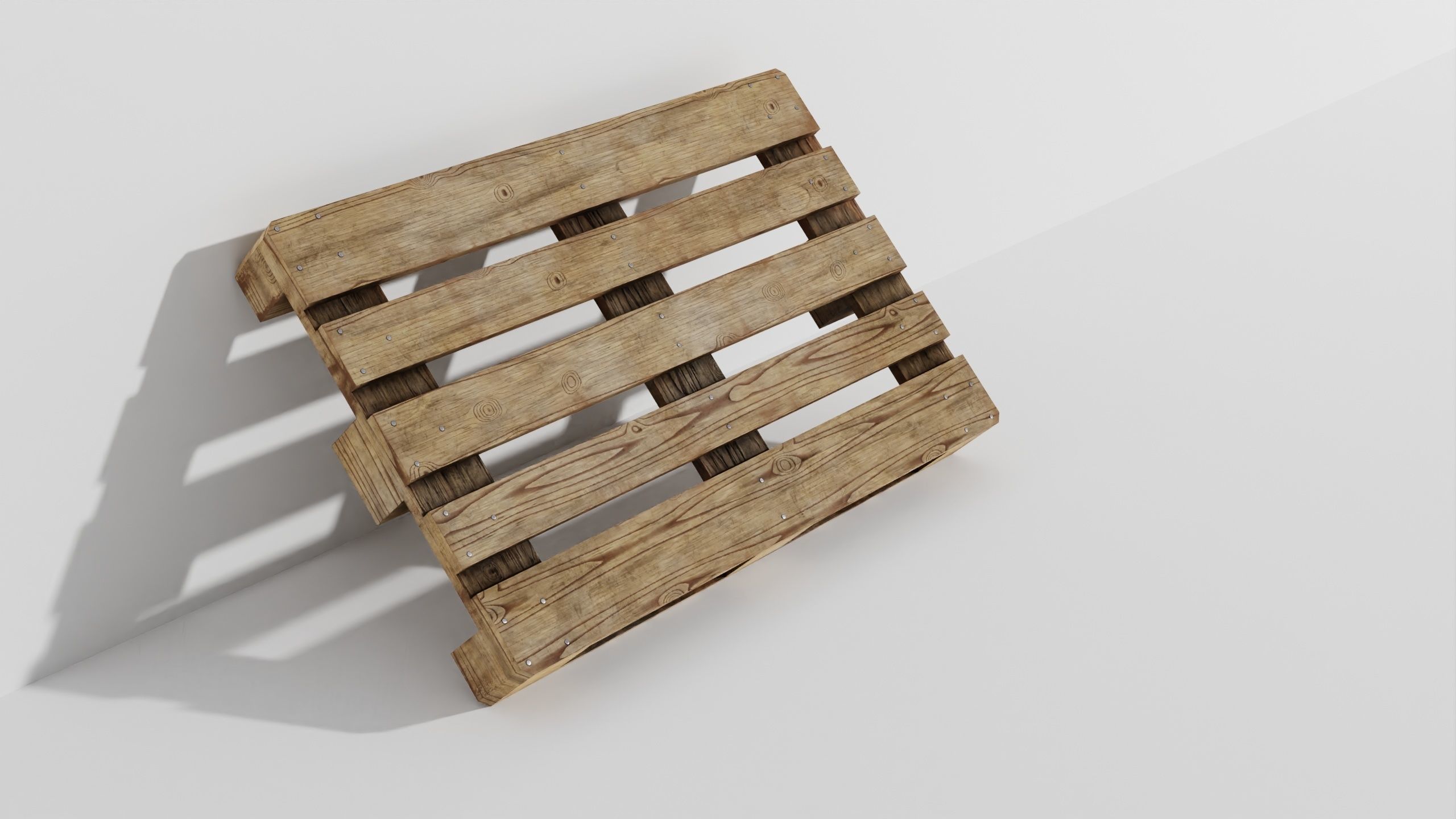 Wooden pallet 02 3D model_33