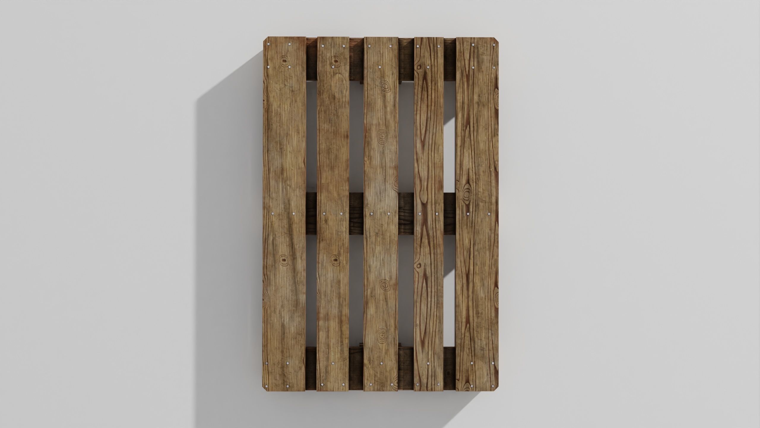 Wooden pallet 02 3D model_8