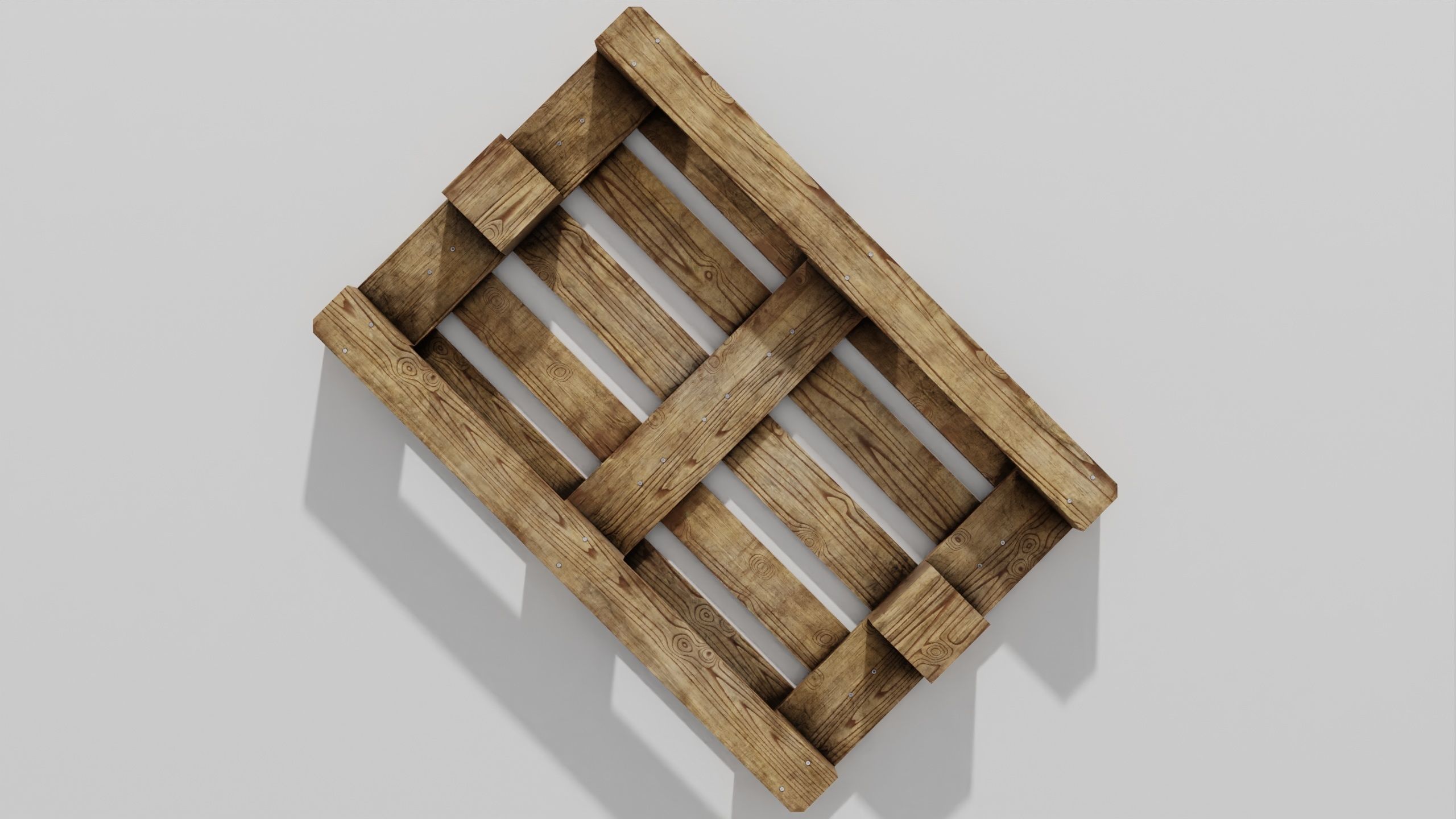 Wooden pallet 02 3D model_29