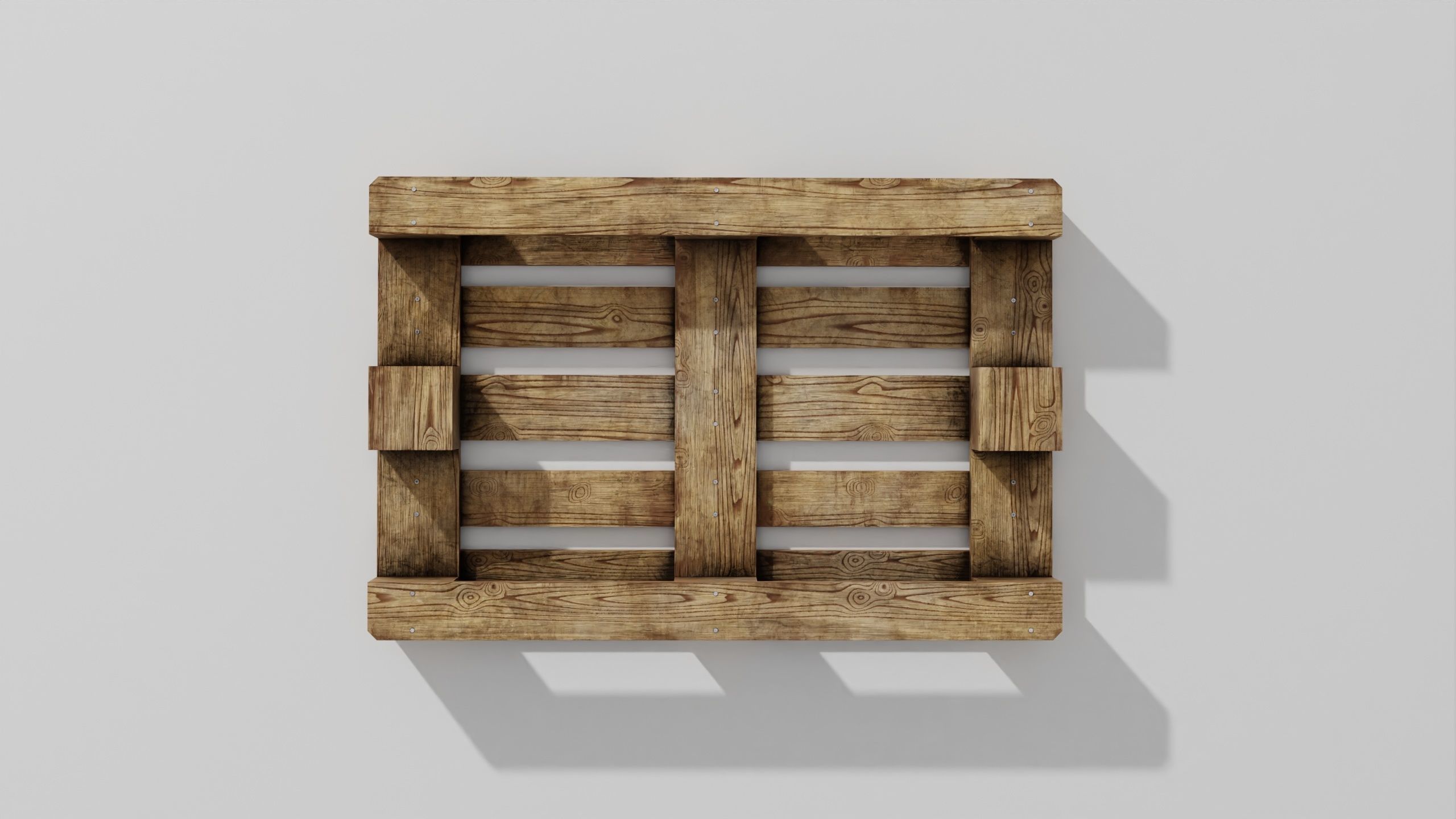 Wooden pallet 02 3D model_28