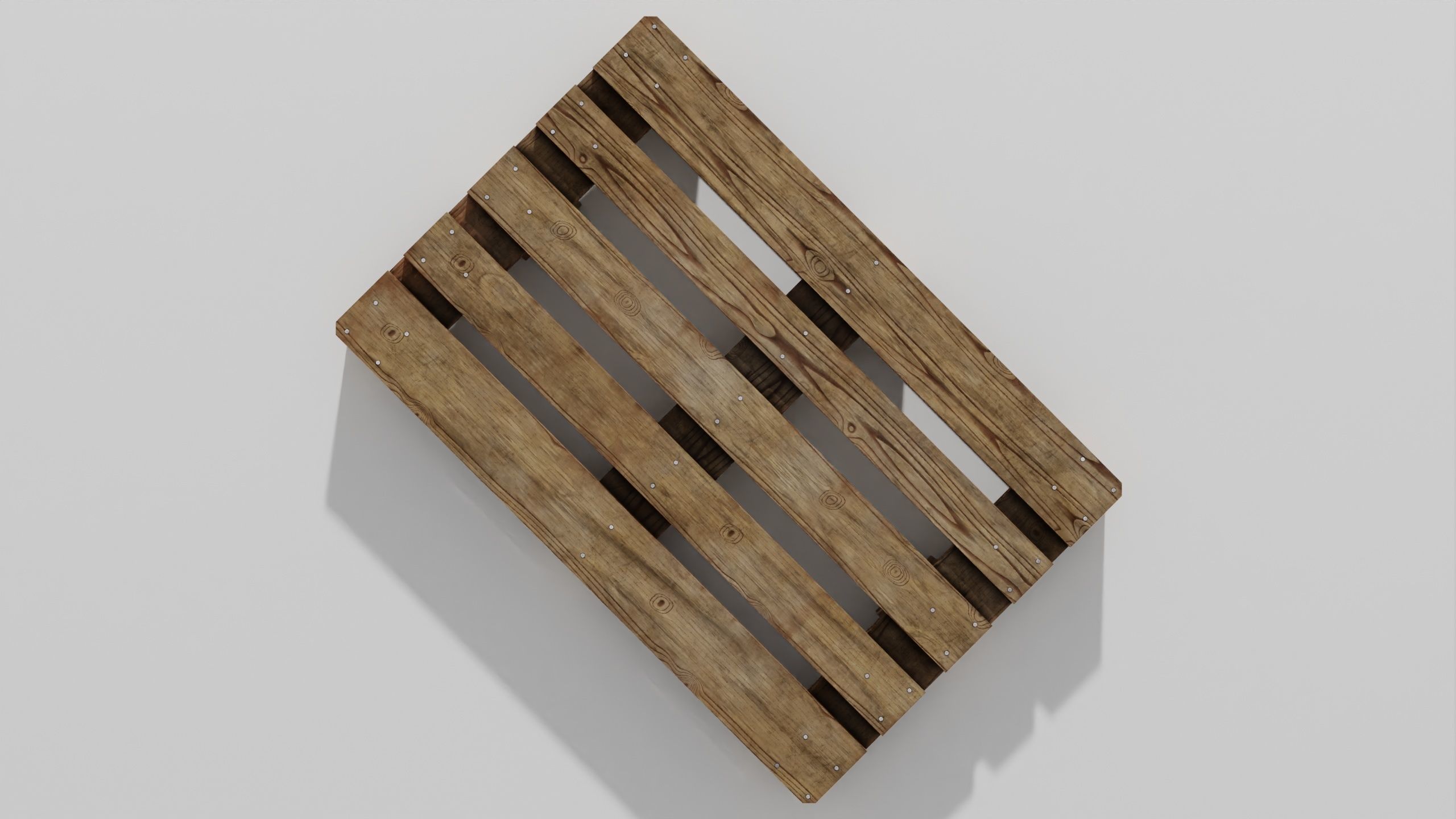 Wooden pallet 02 3D model_15
