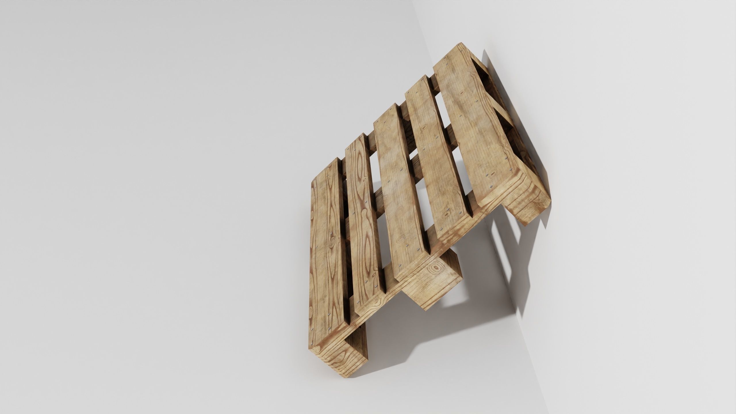 Wooden pallet 02 3D model_36