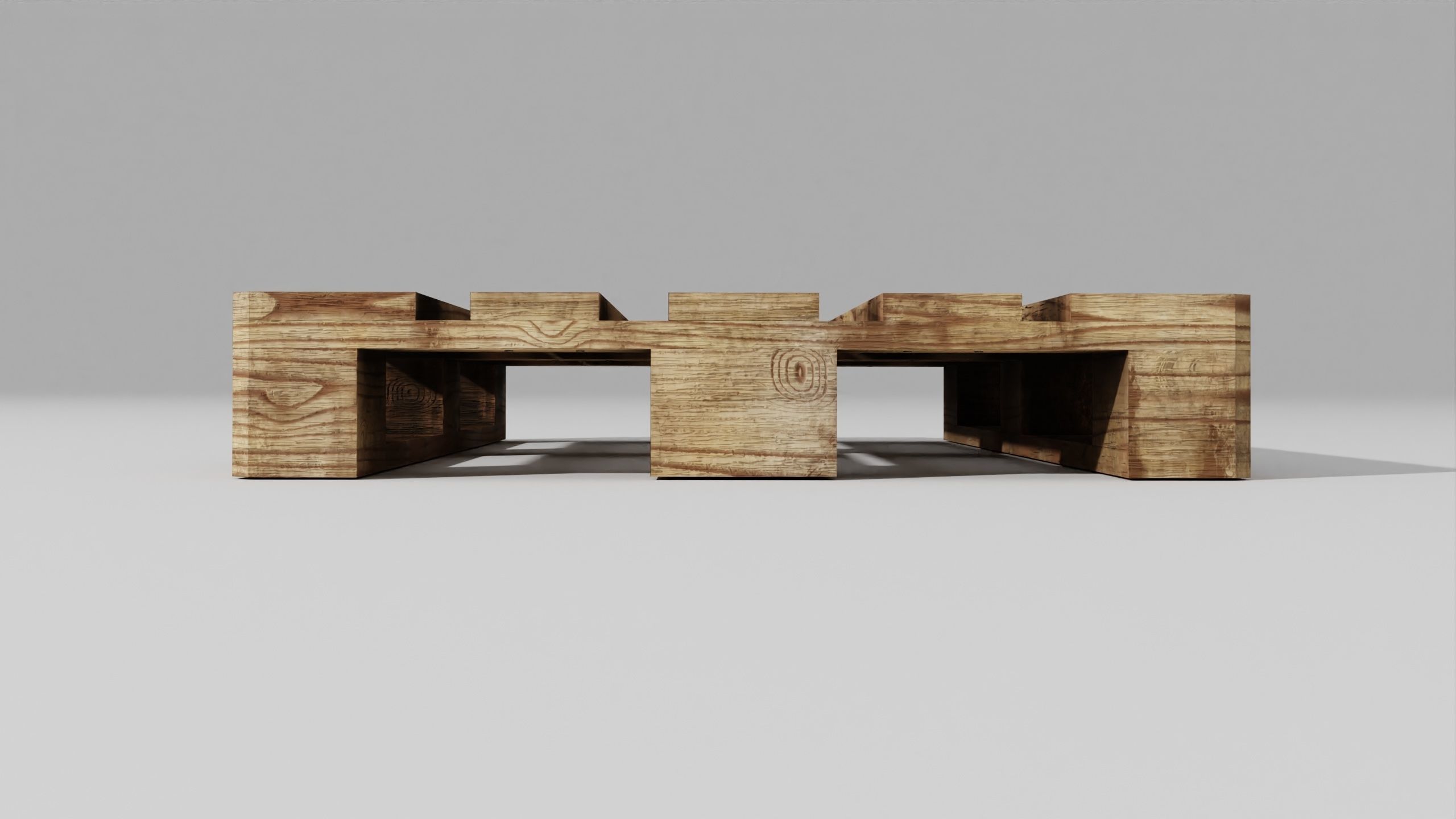 Wooden pallet 02 3D model_18