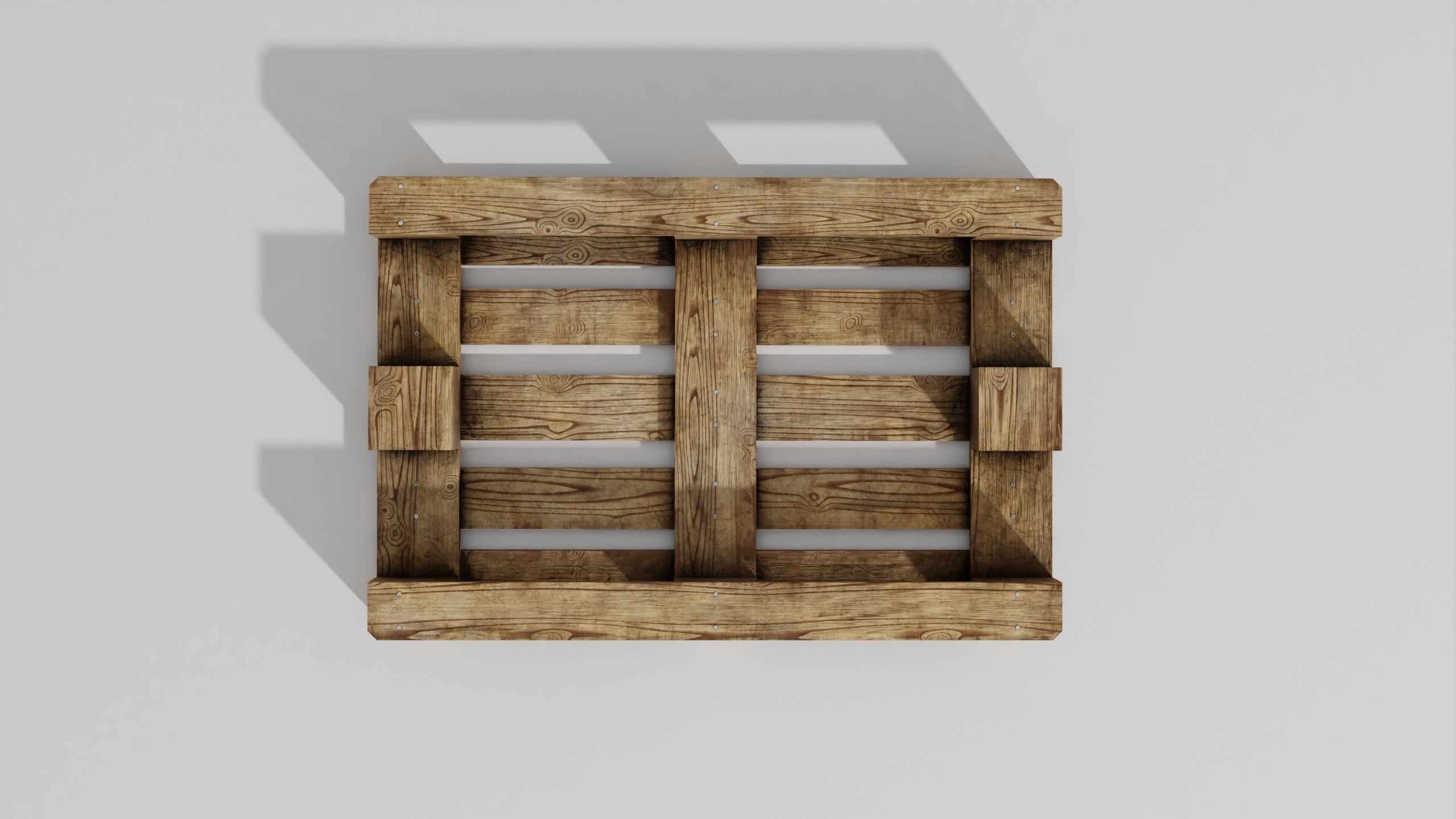 Wooden pallet 02 3D model_24