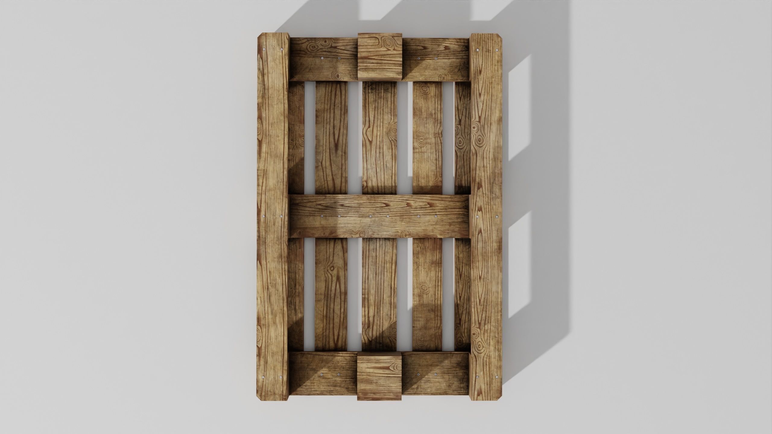 Wooden pallet 02 3D model_26