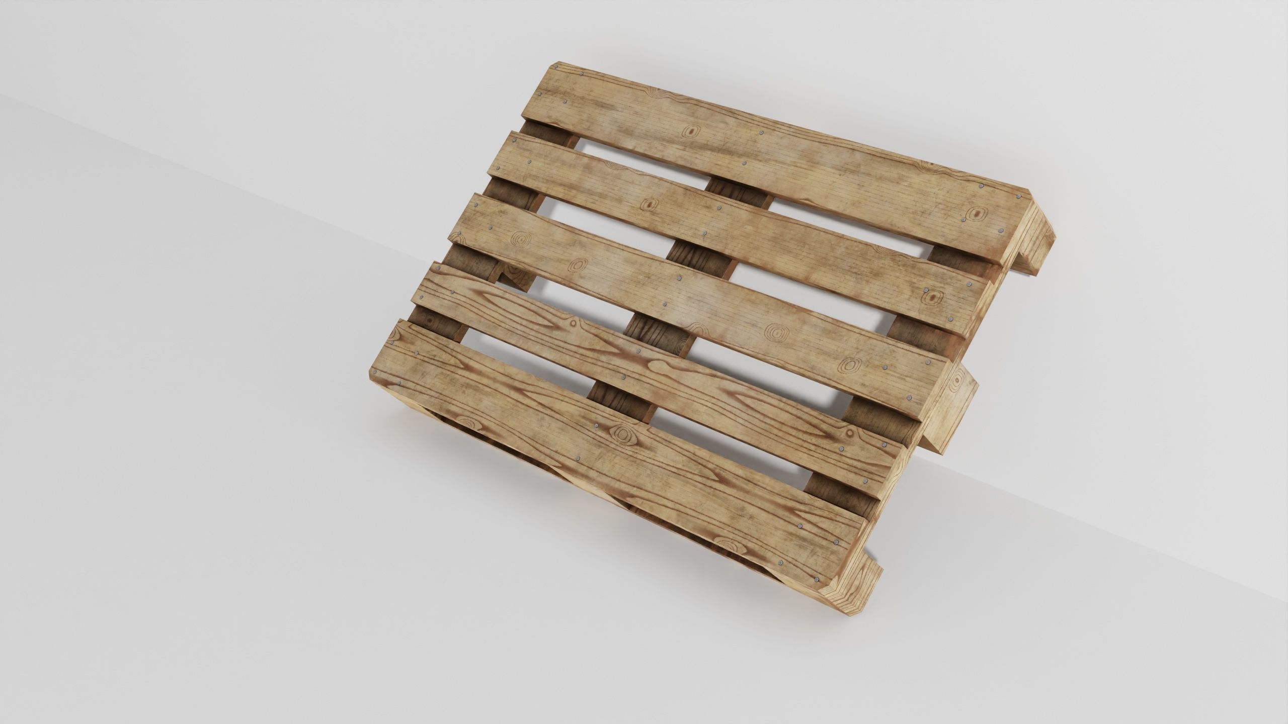 Wooden pallet 02 3D model_35