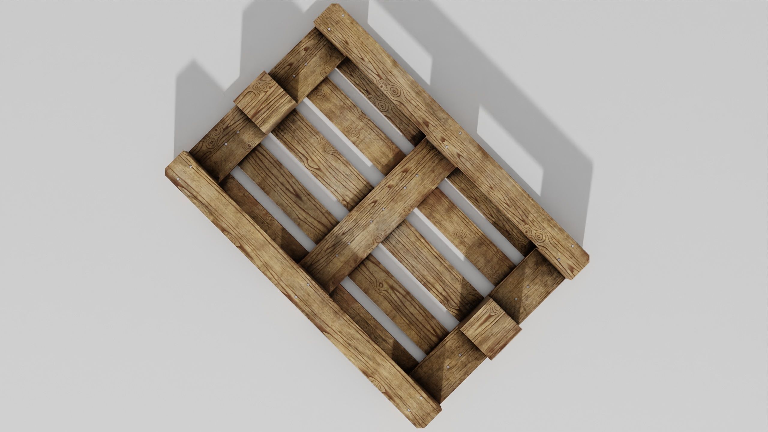 Wooden pallet 02 3D model_25