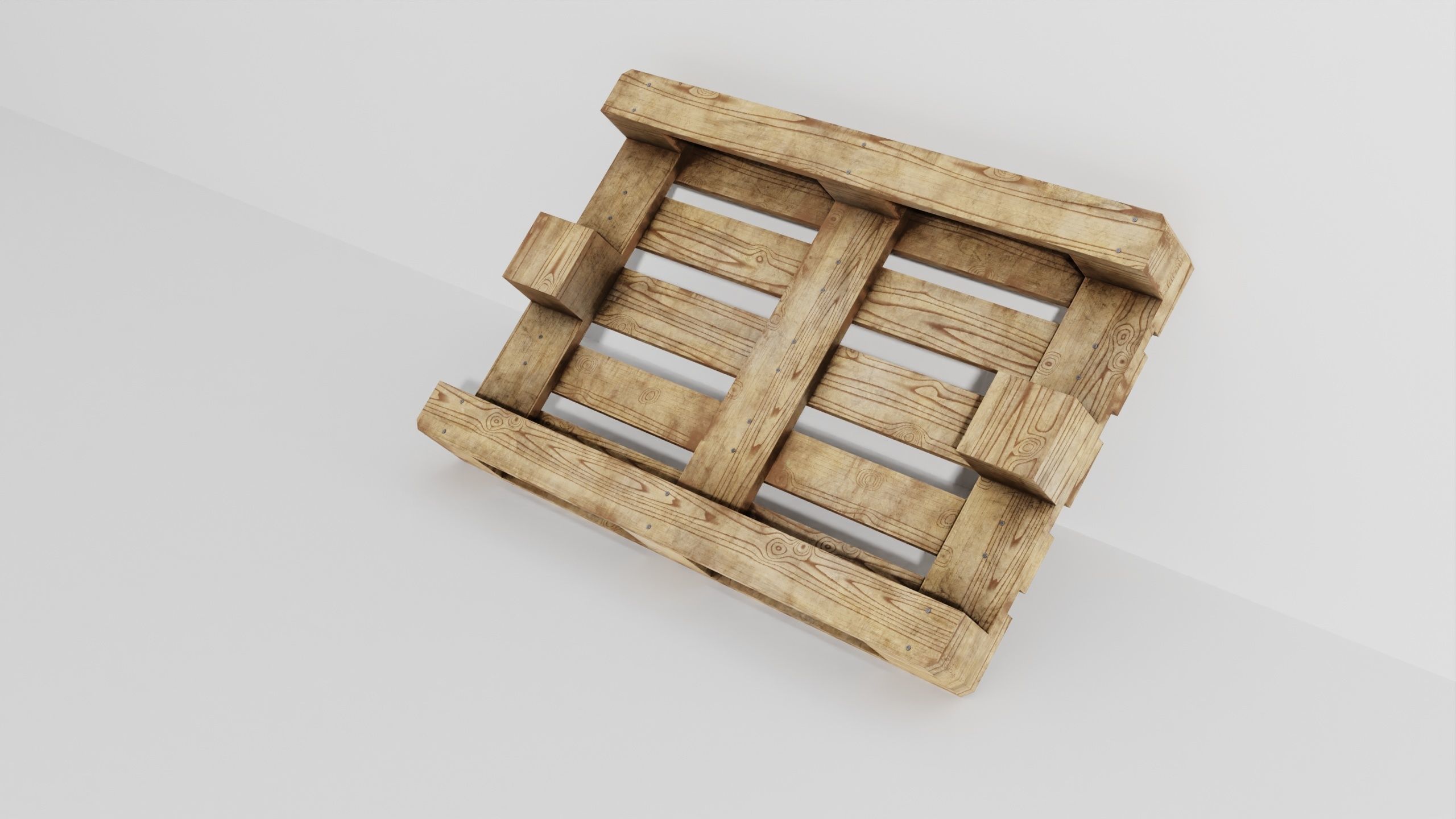 Wooden pallet 02 3D model_40