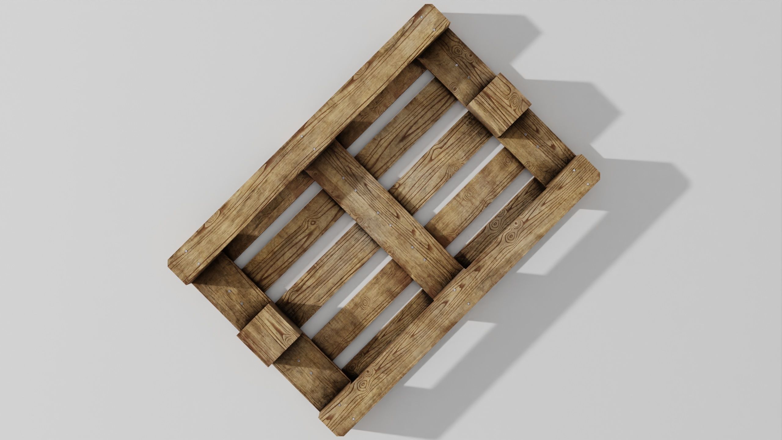 Wooden pallet 02 3D model_27