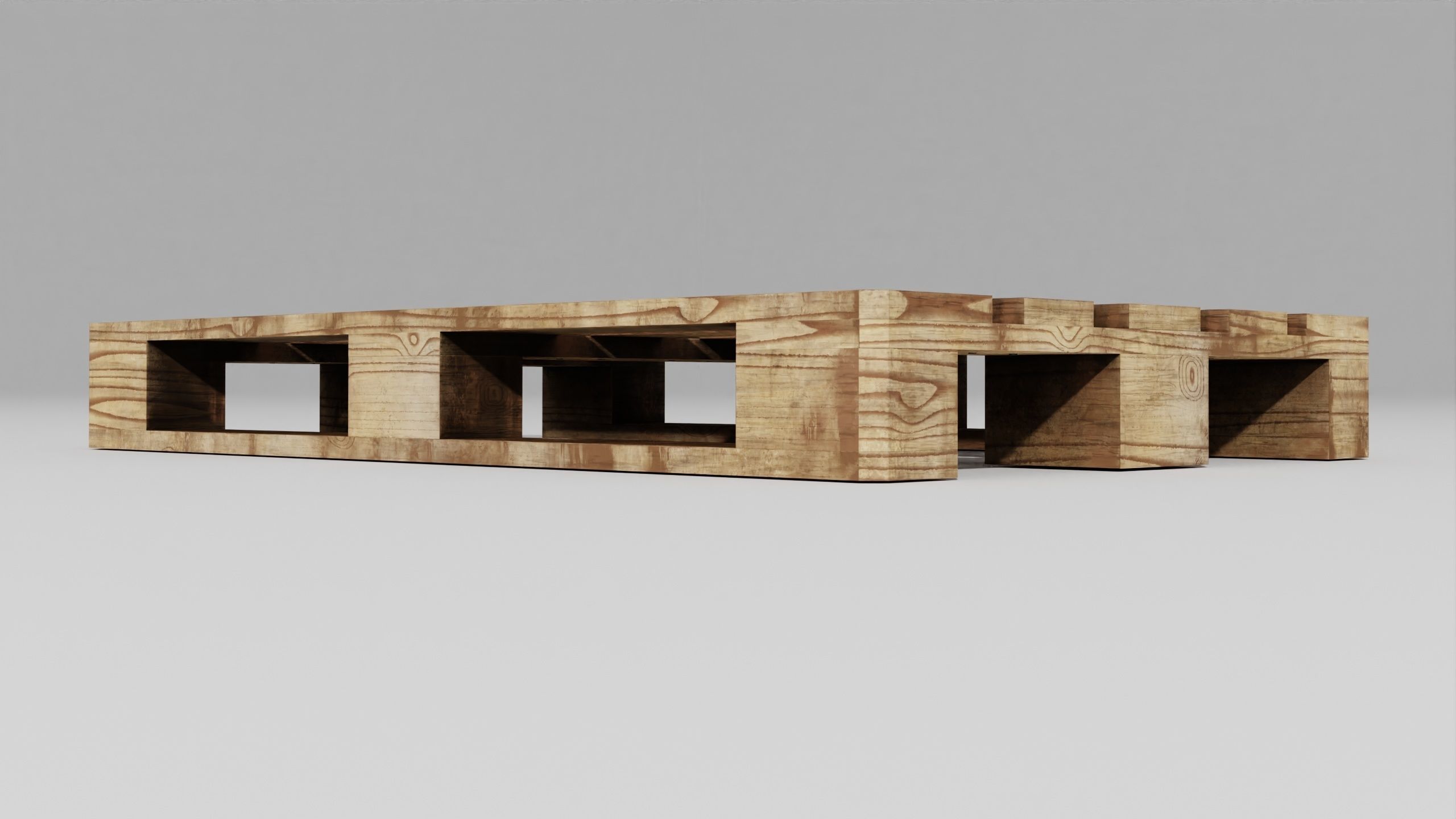 Wooden pallet 02 3D model_17