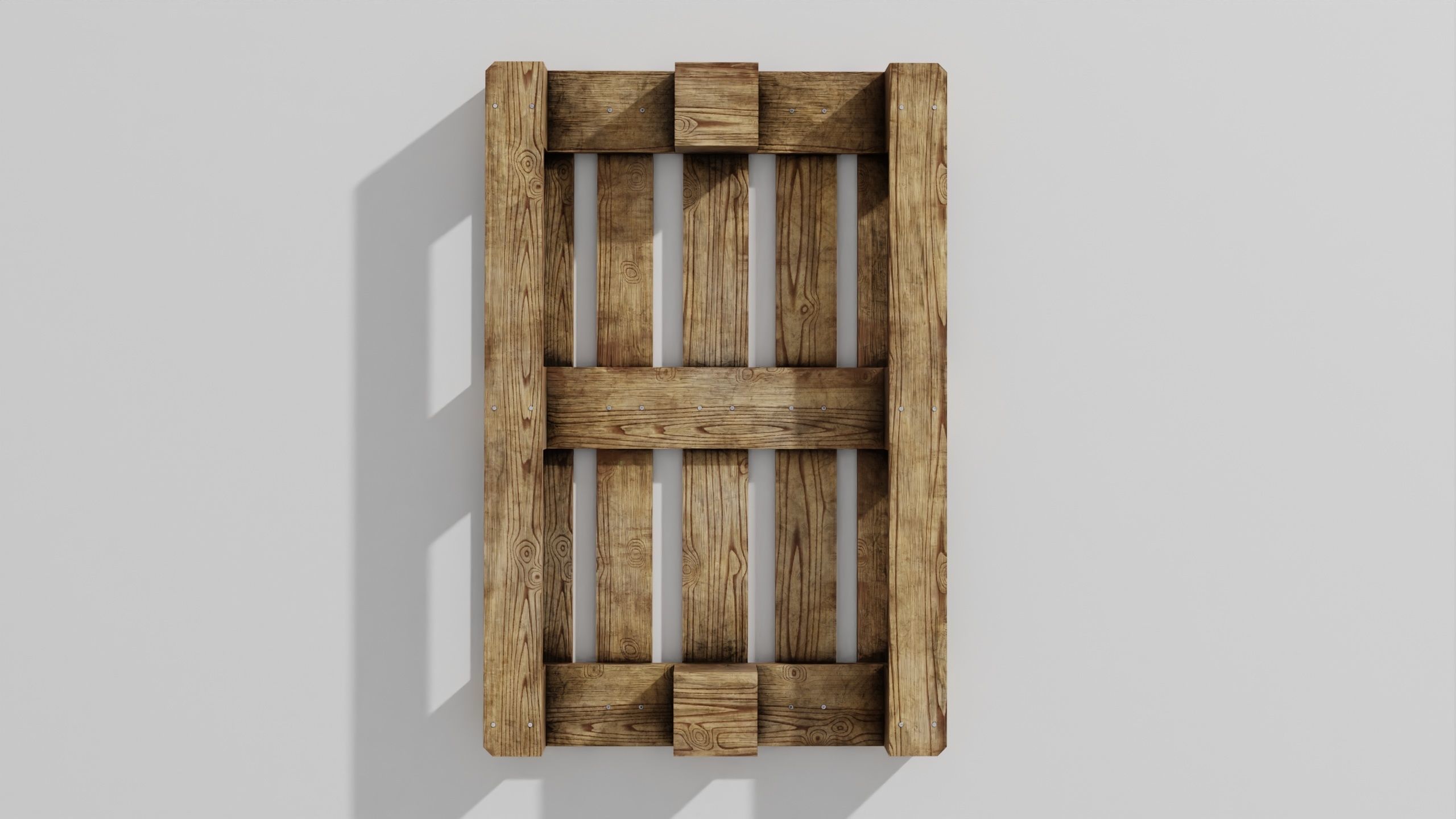 Wooden pallet 02 3D model_30