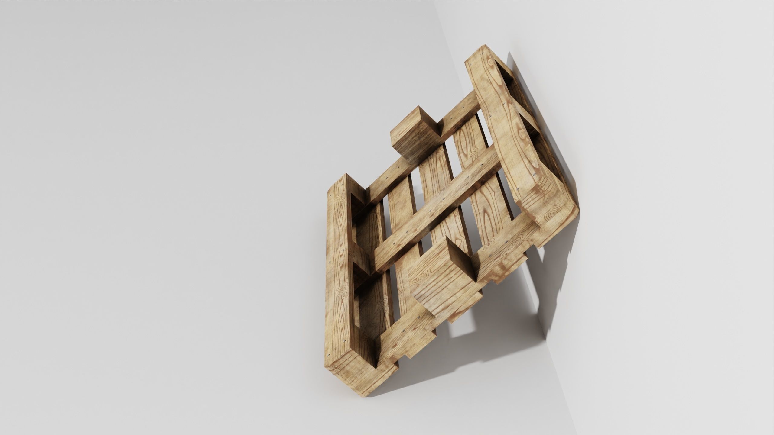 Wooden pallet 02 3D model_41