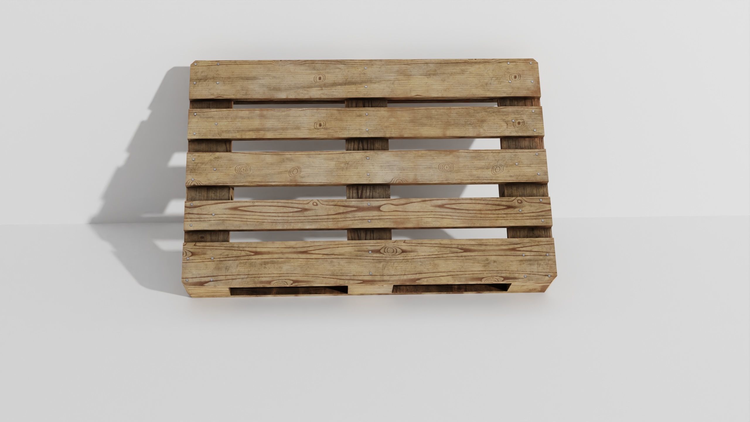 Wooden pallet 02 3D model_34
