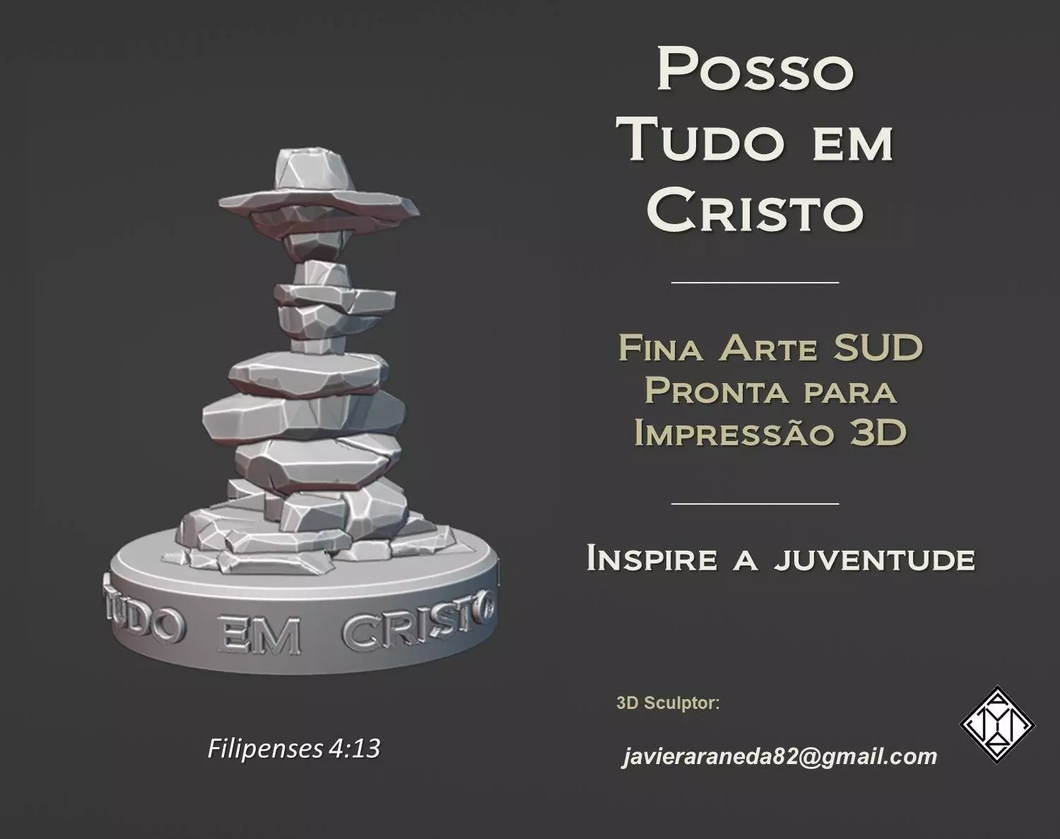 Posso tudo em Cristo - SUD - moledos 3D print model