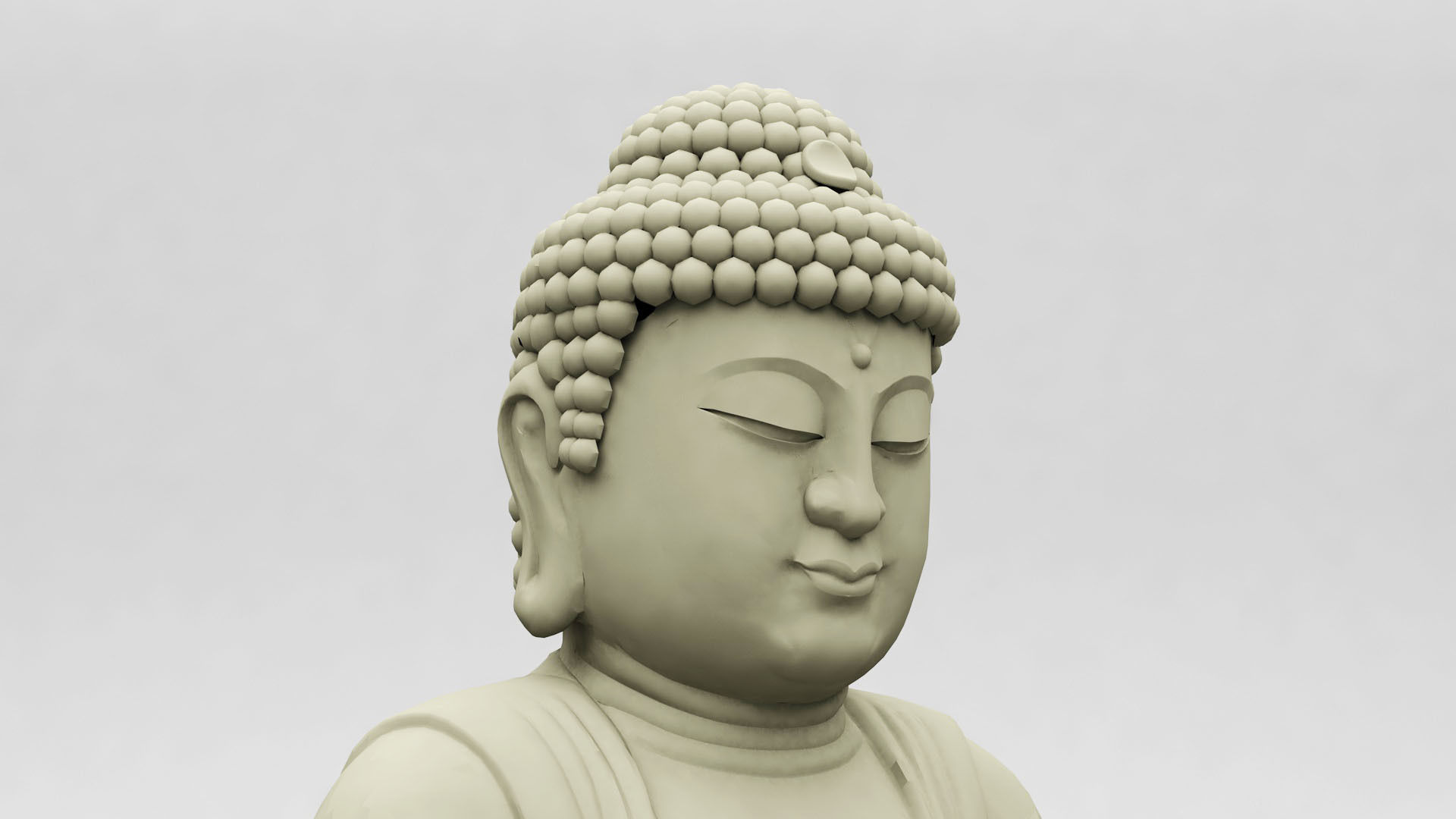 Buddha Statue 3D model_4