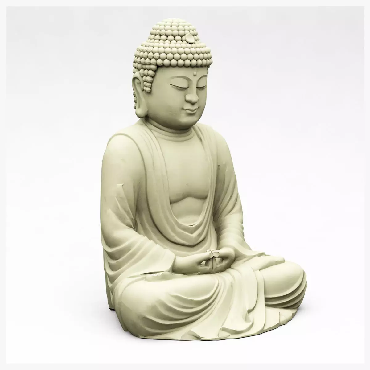 Buddha Statue 3D model_0