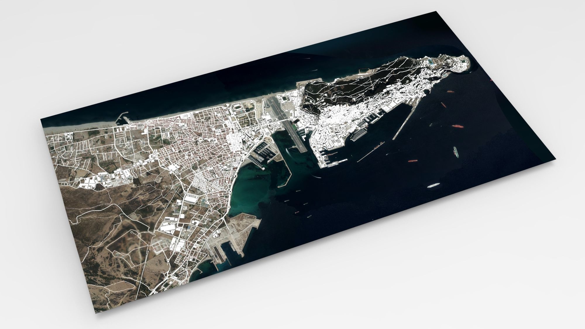 Gibraltar British overseas 3D model_9