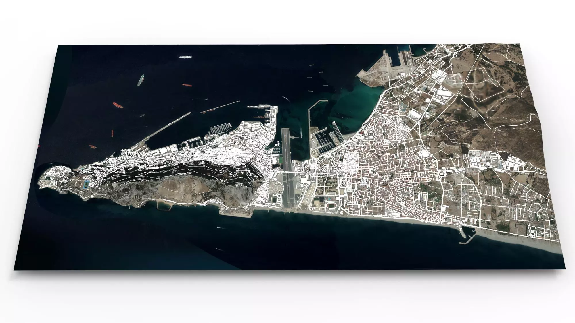 Gibraltar British overseas 3D model_0