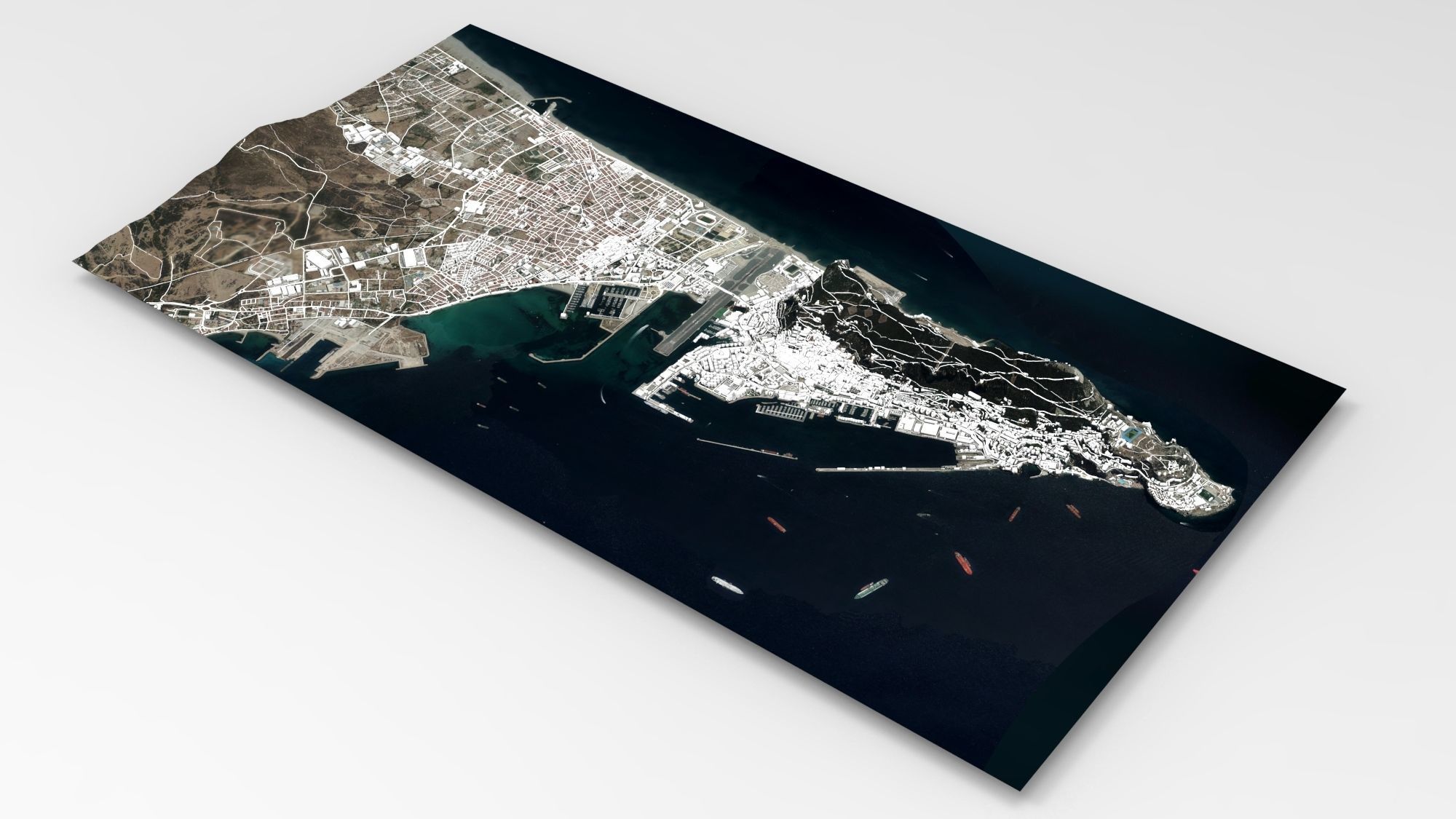 Gibraltar British overseas 3D model_8