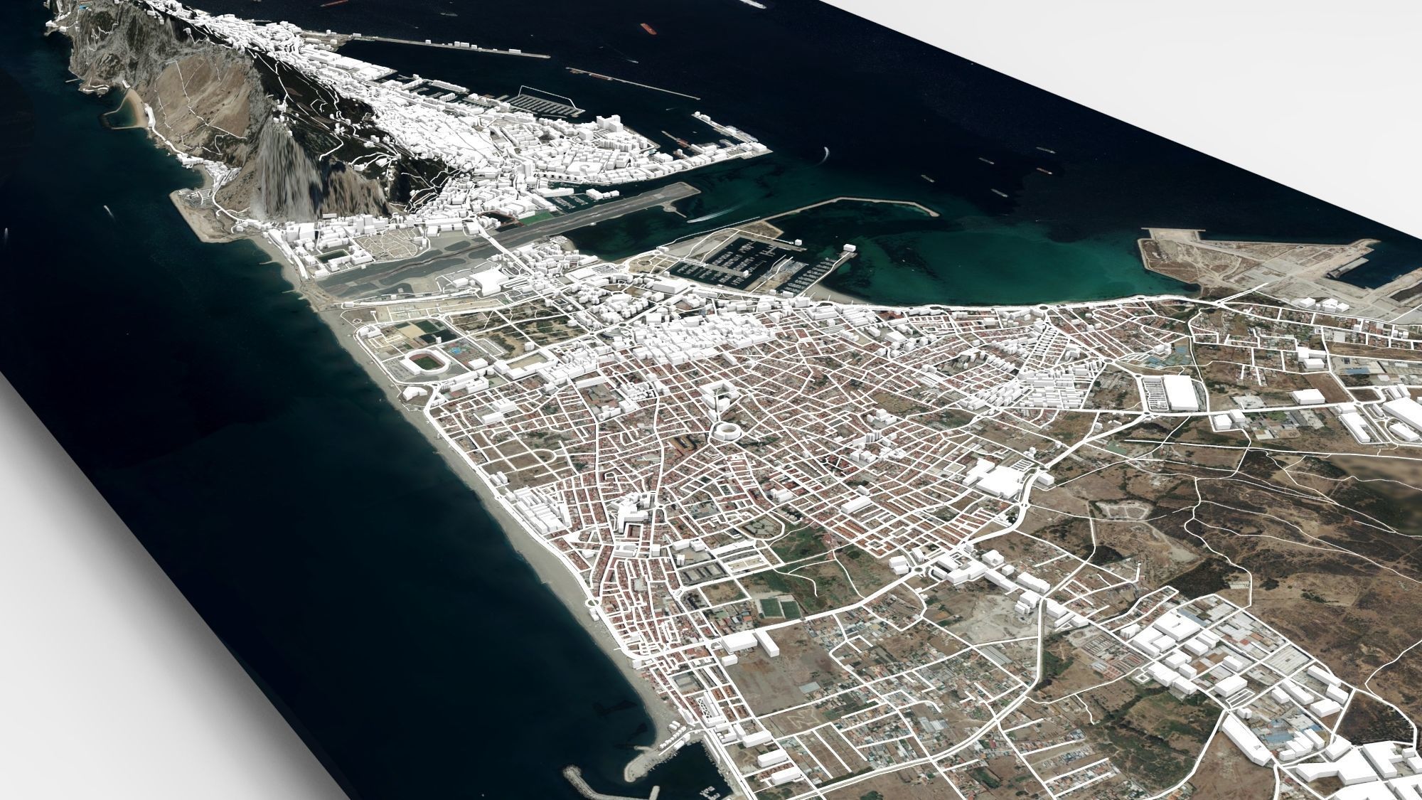 Gibraltar British overseas 3D model_6