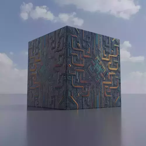 Ancient Cube Free low-poly 3D model