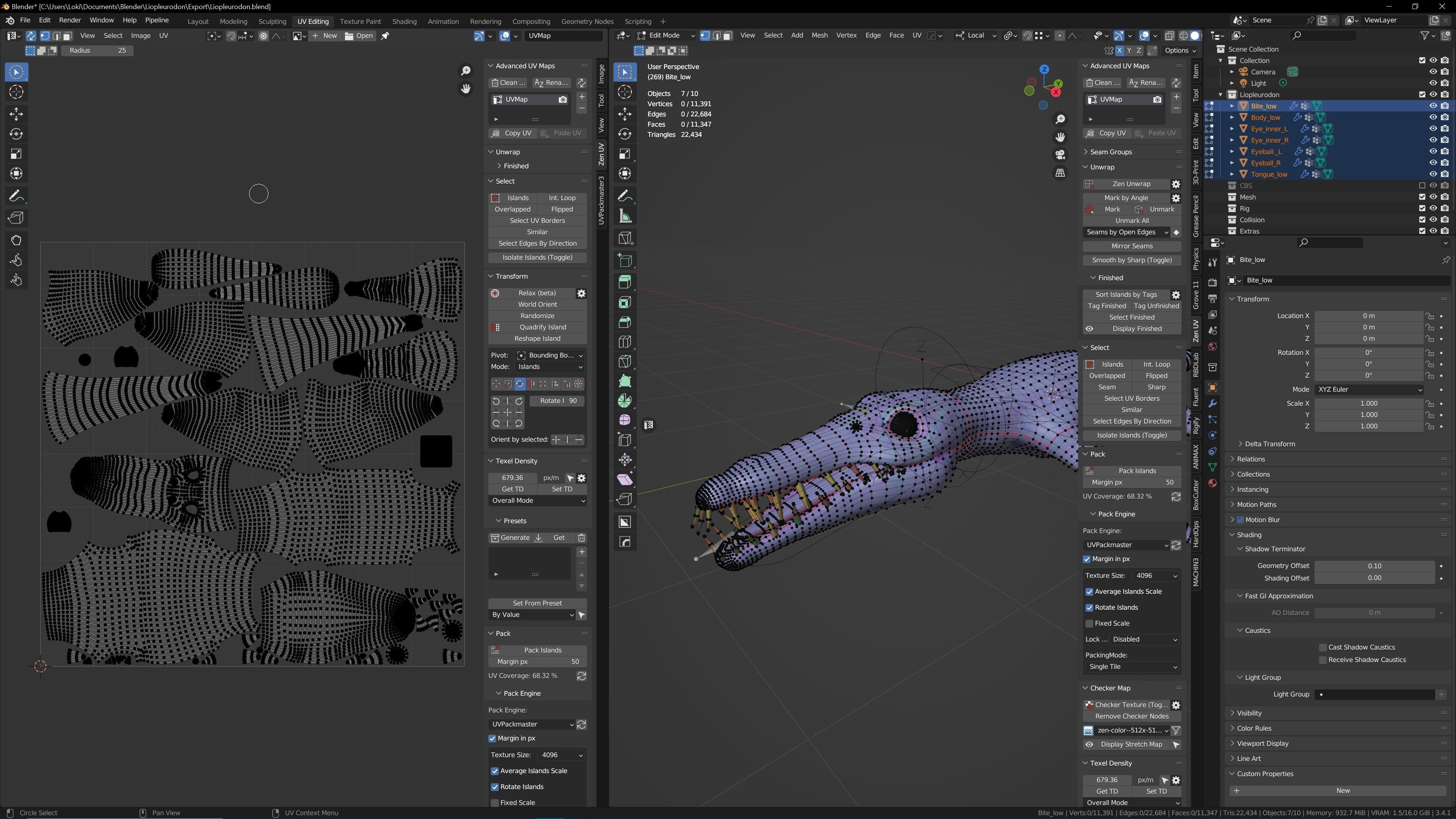 Liopleurodon dinosaur 3D model_18