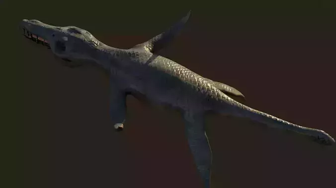 Liopleurodon dinosaur 3D model