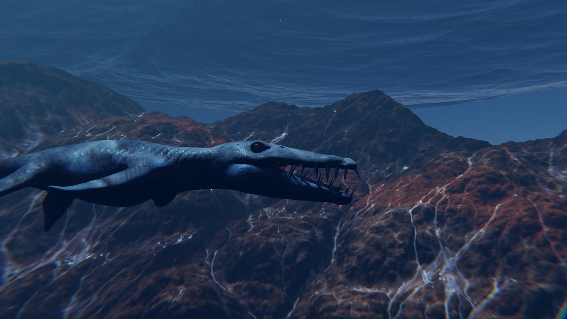 Liopleurodon dinosaur 3D model_6