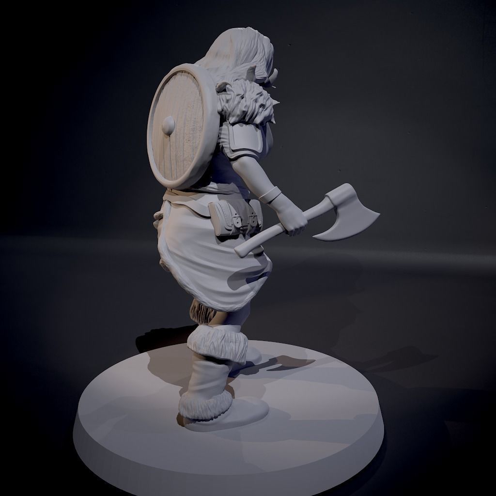 Female Barbarian 3D print model_6