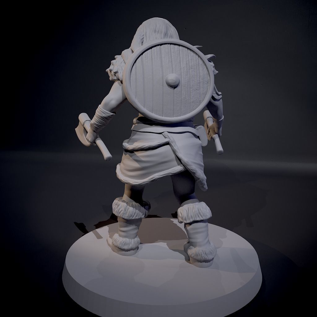 Female Barbarian 3D print model_5