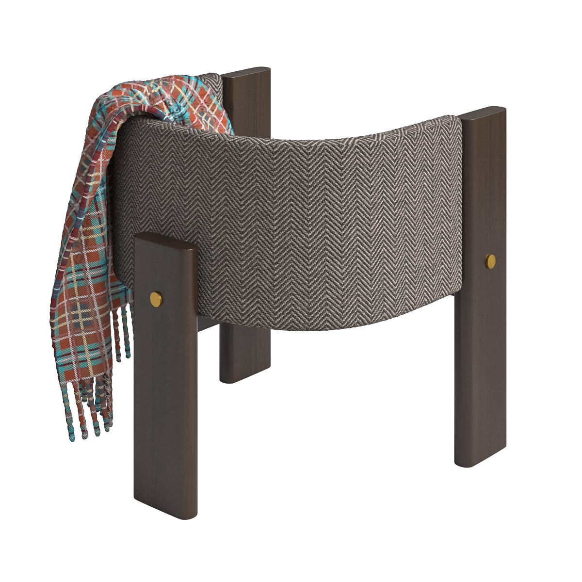 Malta Boucle Dining Chair 3D model_5