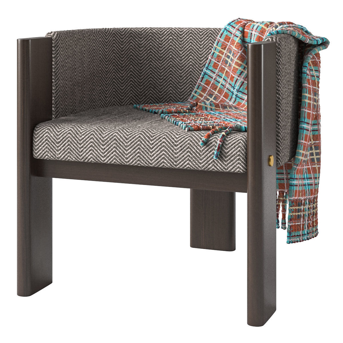 Malta Boucle Dining Chair 3D model_1