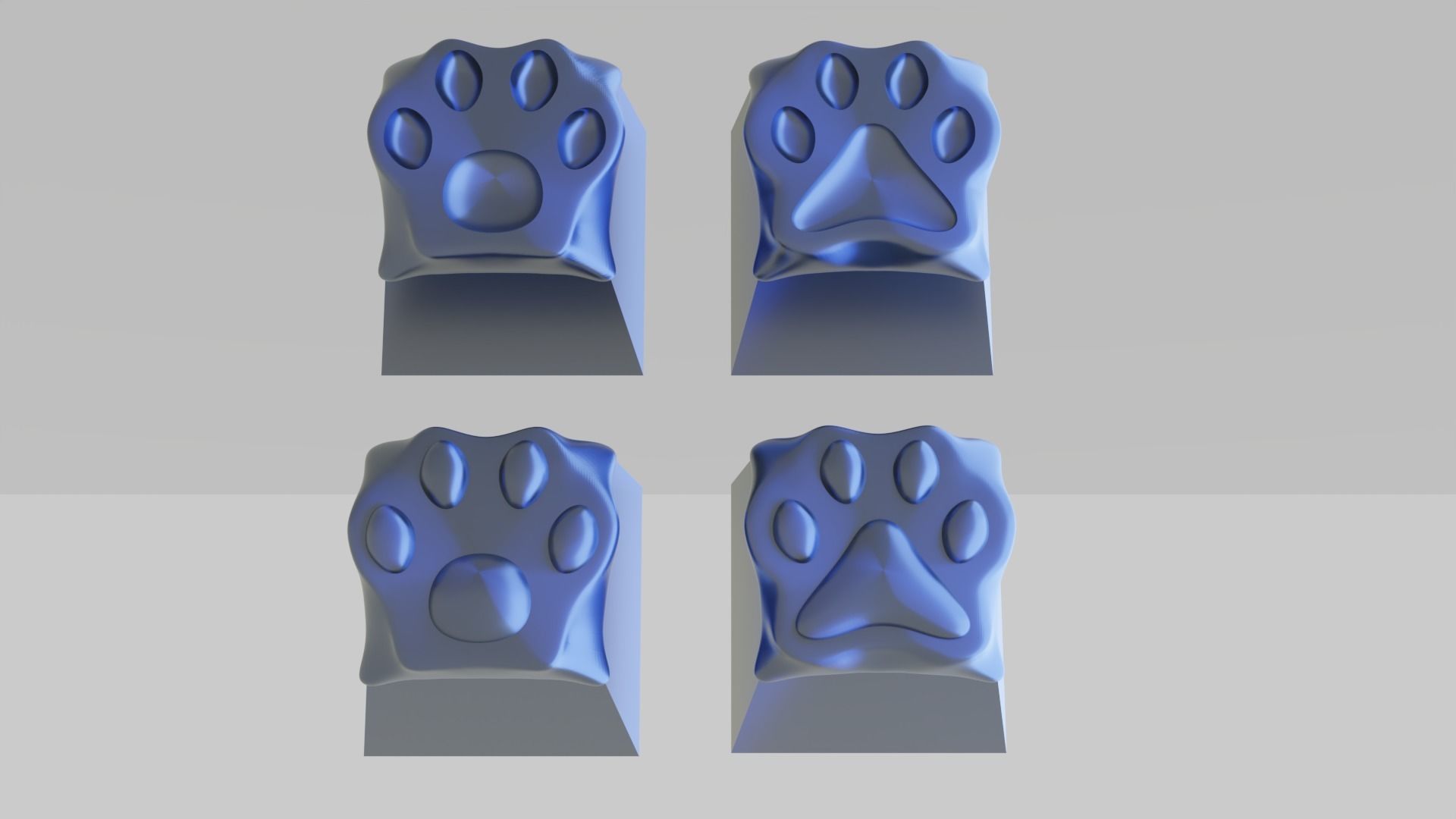 Cat Paw Keycaps 3D print model_2