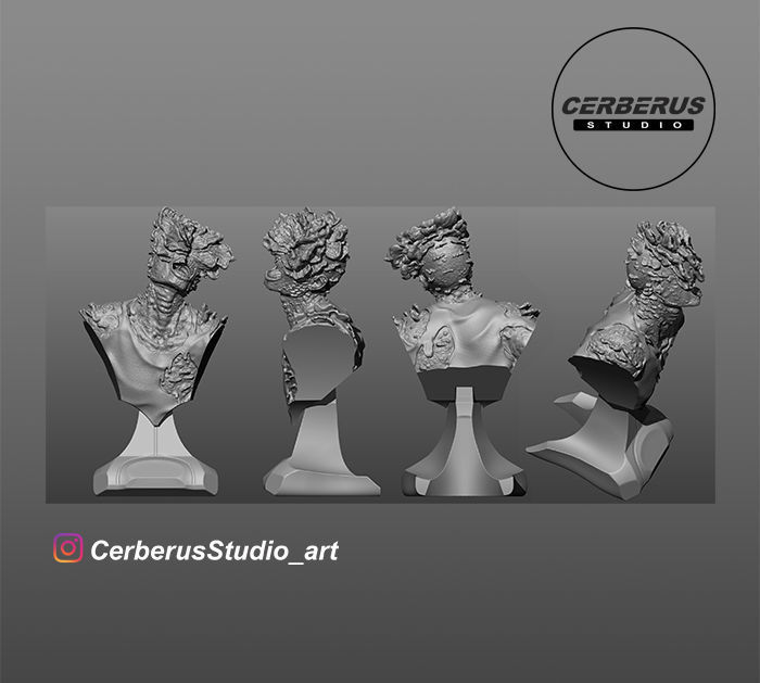 THE LAST OF US - CLICKER-BUST-MALE 3D print model_1