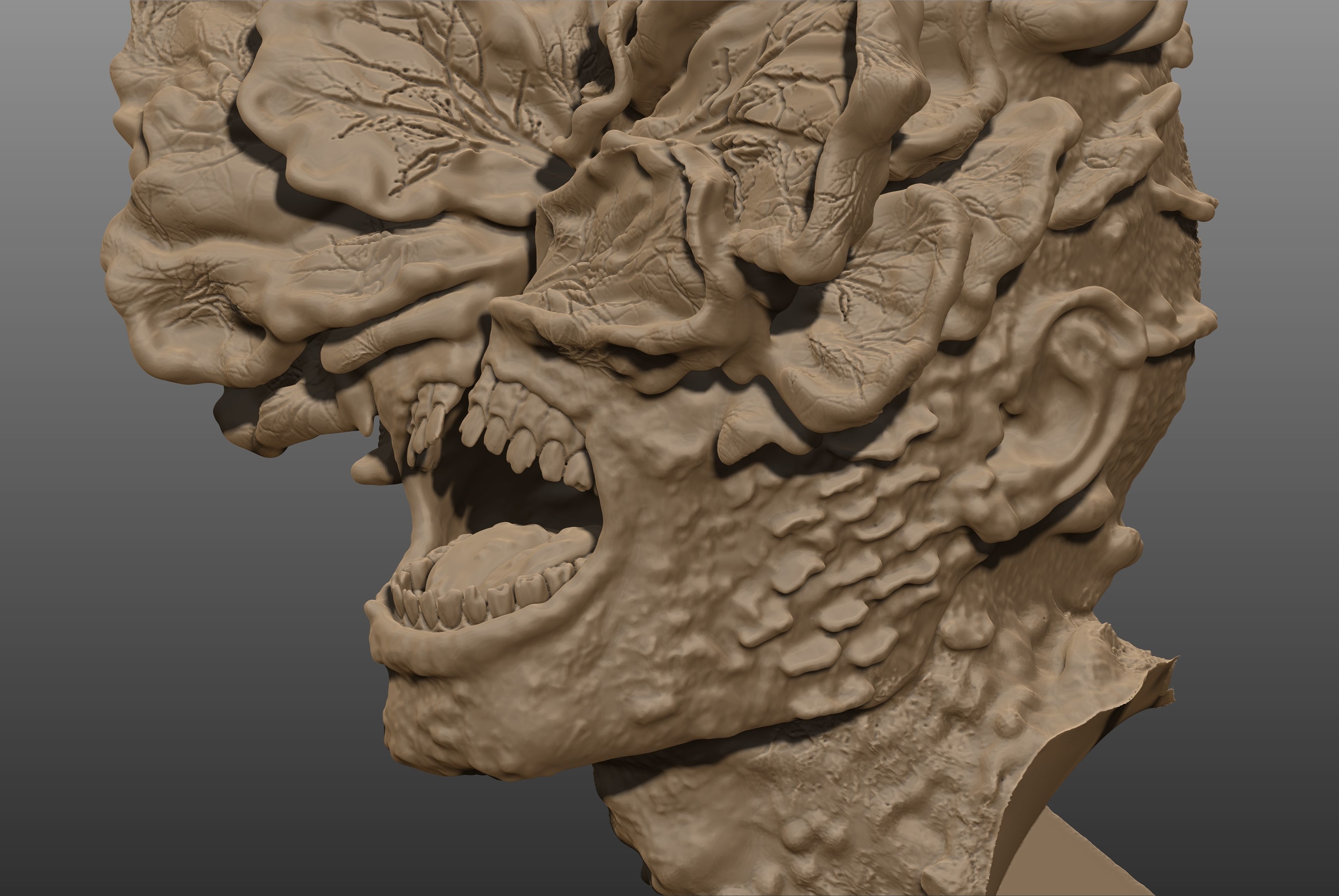 THE LAST OF US - CLICKER-BUST-MALE 3D print model_8