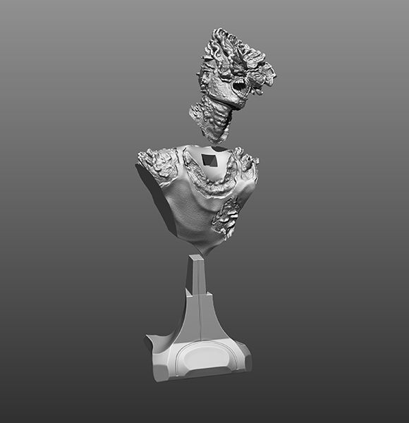 THE LAST OF US - CLICKER-BUST-MALE 3D print model_6