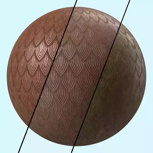 Leather Materials 22- By Dragon Pattern By Sbsar Pbr 4k Seamless