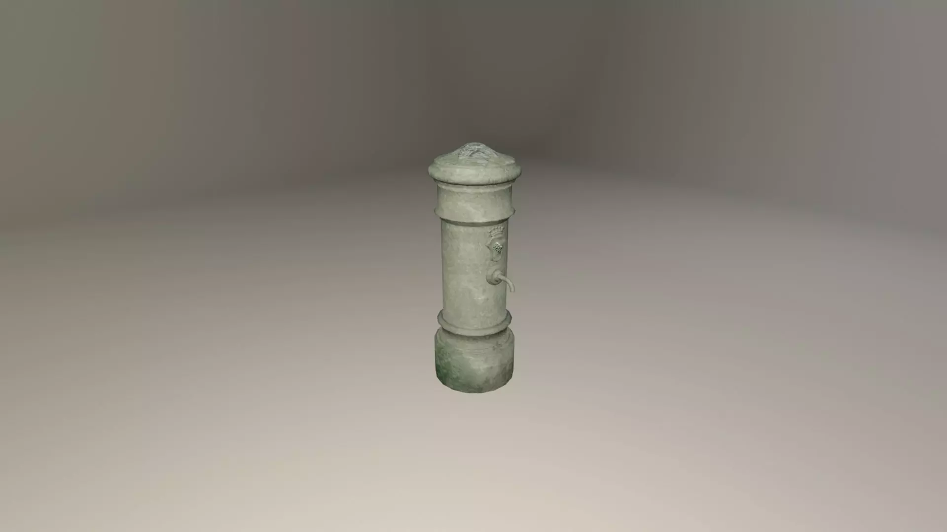 Fountain in Rome Low-poly 3D model