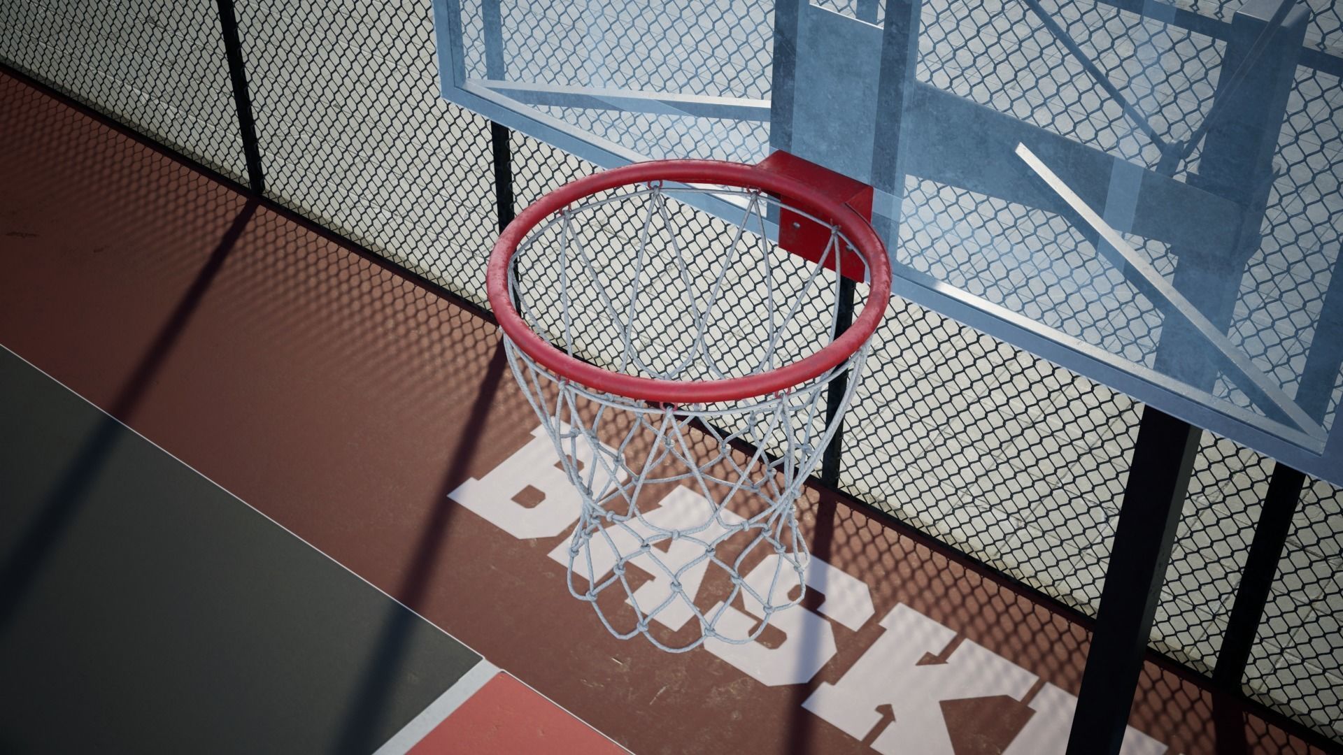 Basketball Arena game Ready UE Low-poly 3D model_13