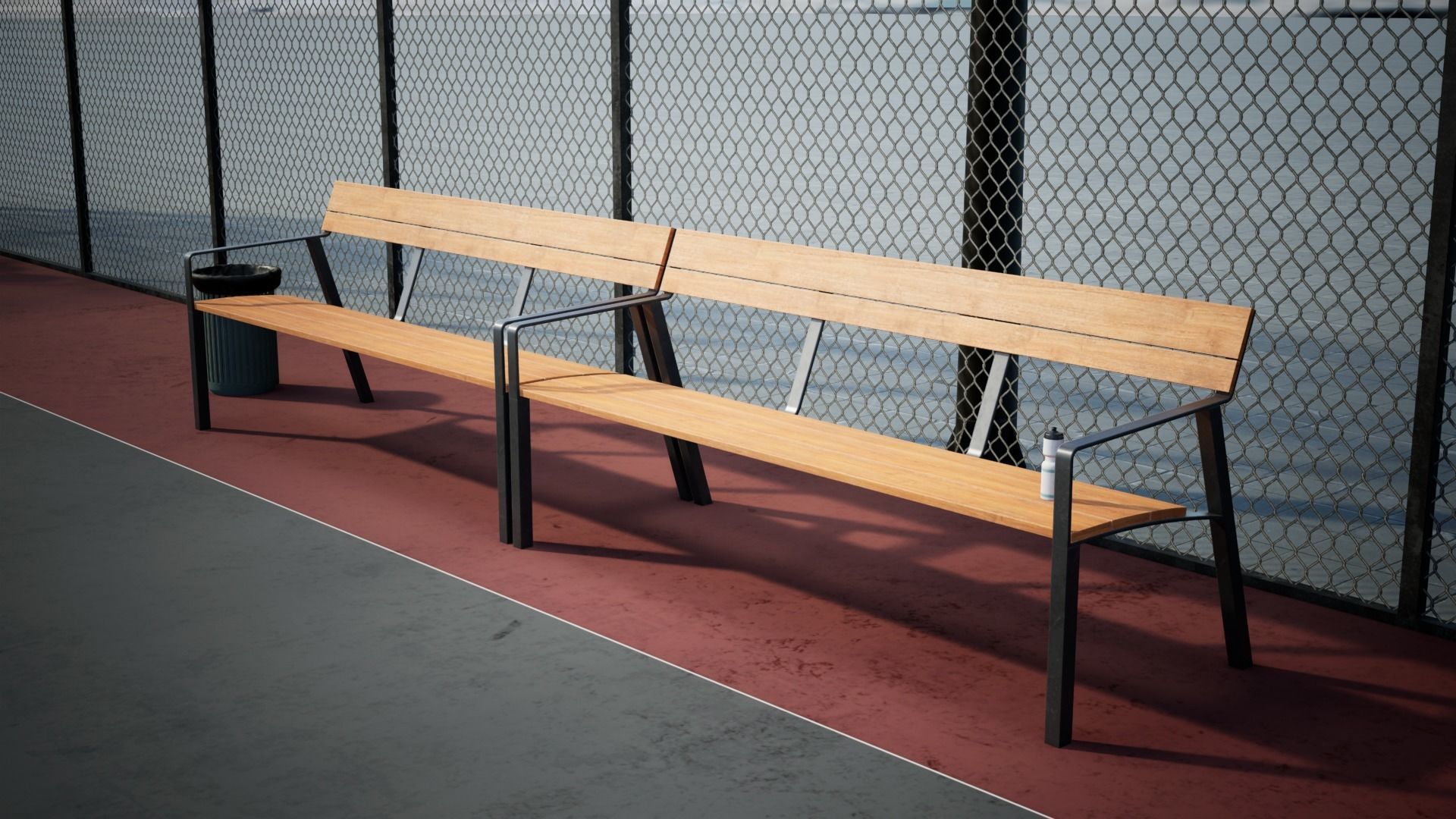 Basketball Arena game Ready UE Low-poly 3D model_8