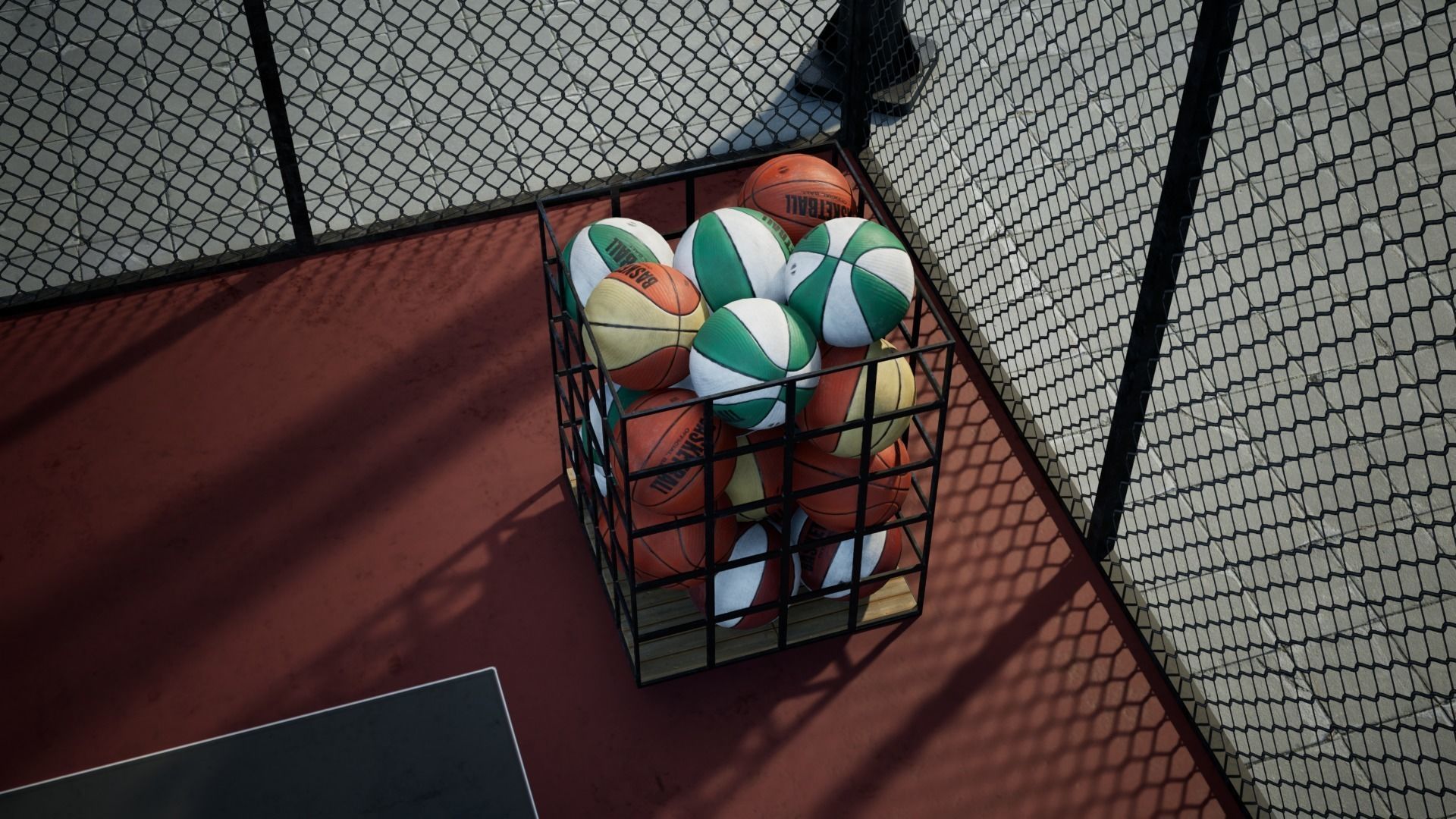 Basketball Arena game Ready UE Low-poly 3D model_10