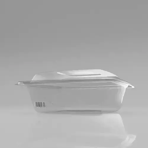 3D PLASTIC FOOD CONTAINER Low-poly 3D model