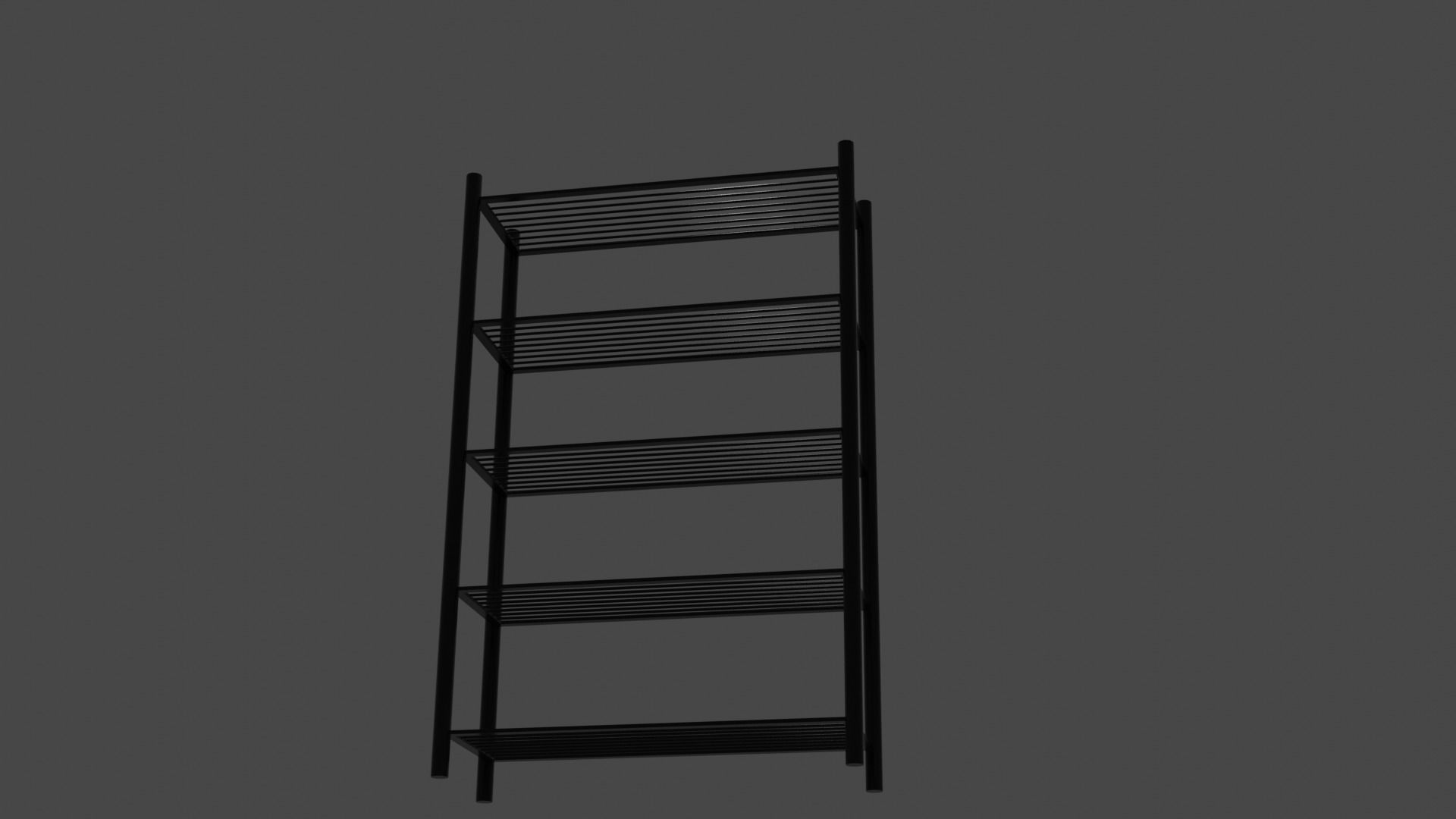 Wire shelf 3D model_5